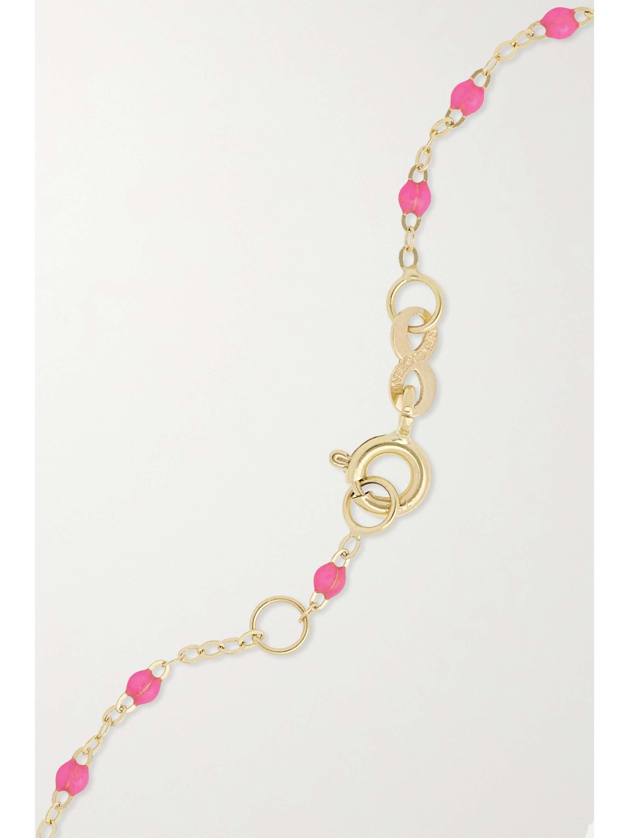 GIGI CLOZEAU Classic Gigi 18-karat gold and resin bracelet
