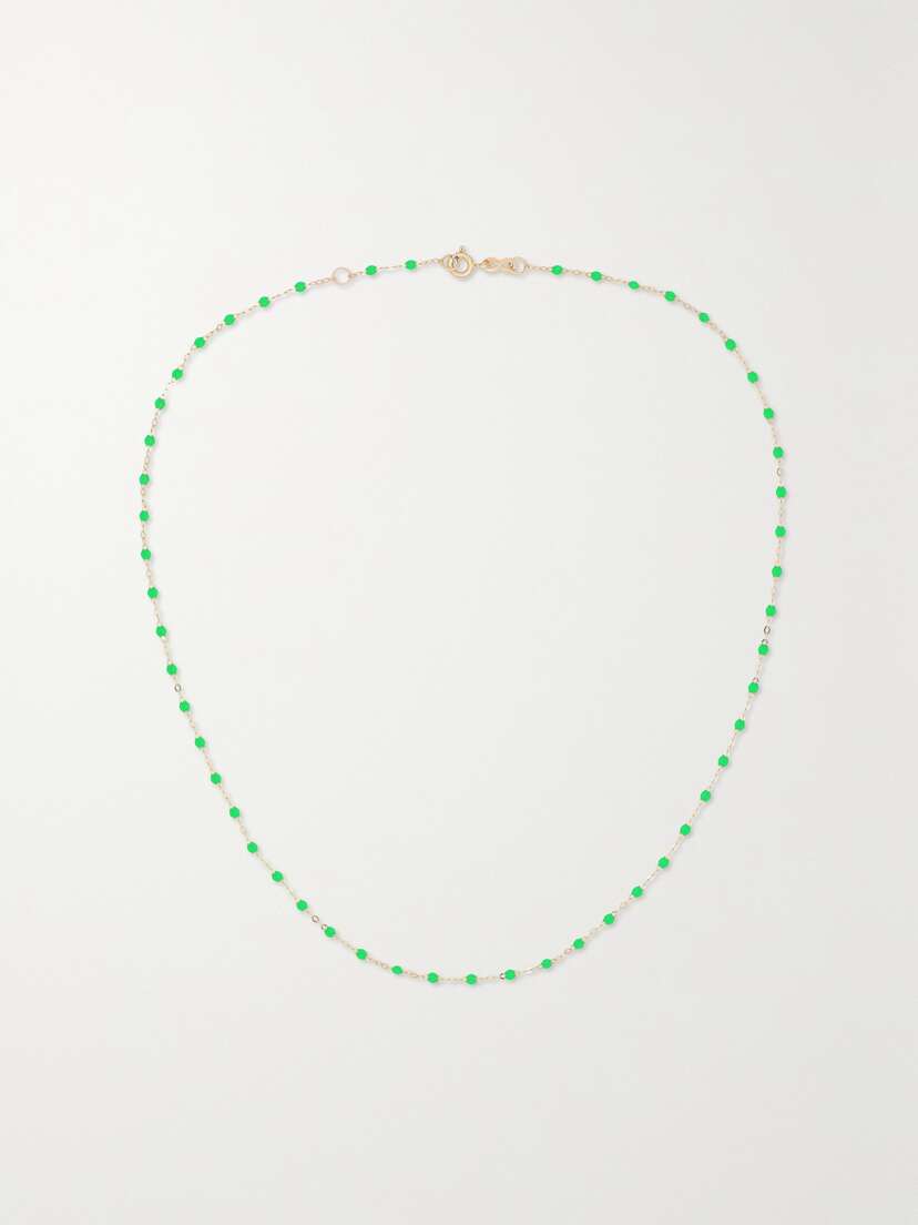 Gigi Clozeau Classic Gigi 18-karat Gold And Resin Necklace