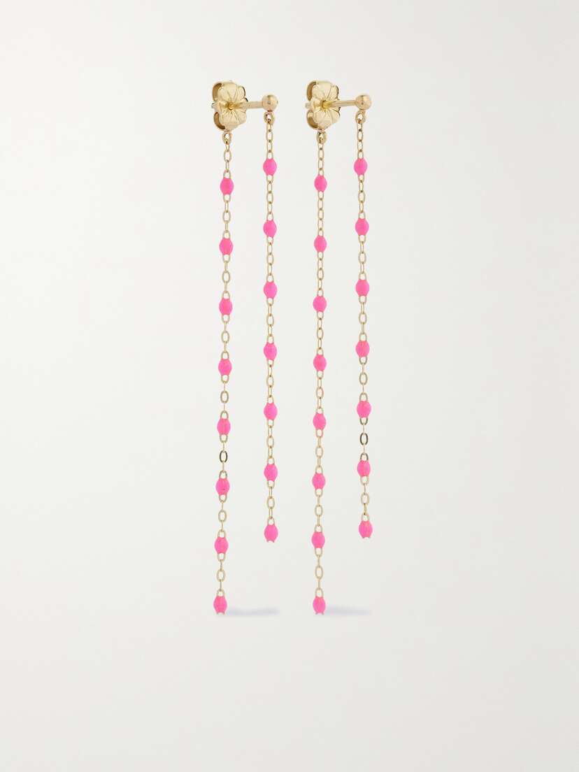 Gigi Clozeau Classic Gigi 18-karat Gold And Resin Earrings