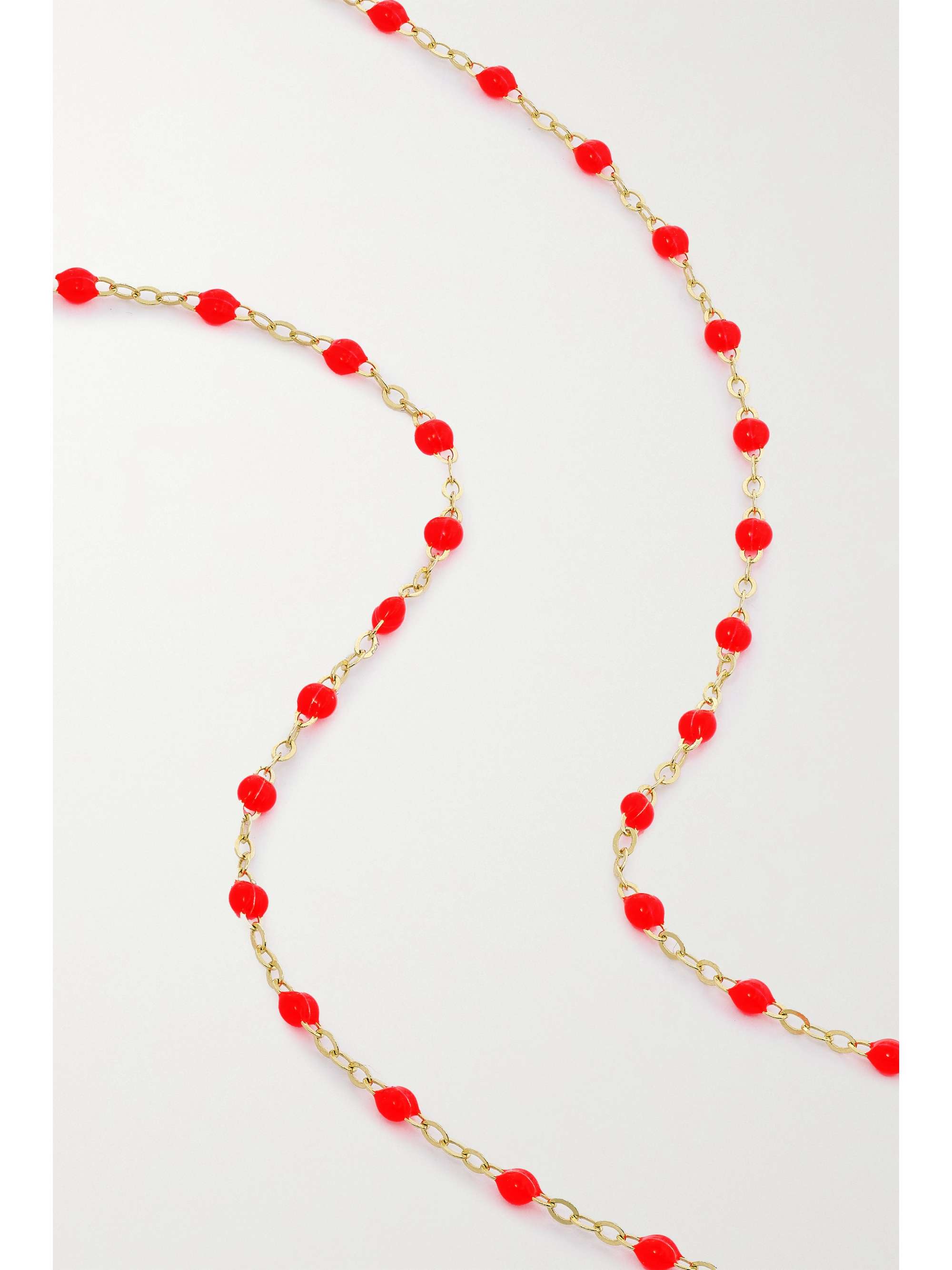 GIGI CLOZEAU Classic Gigi 18-karat gold and resin necklace