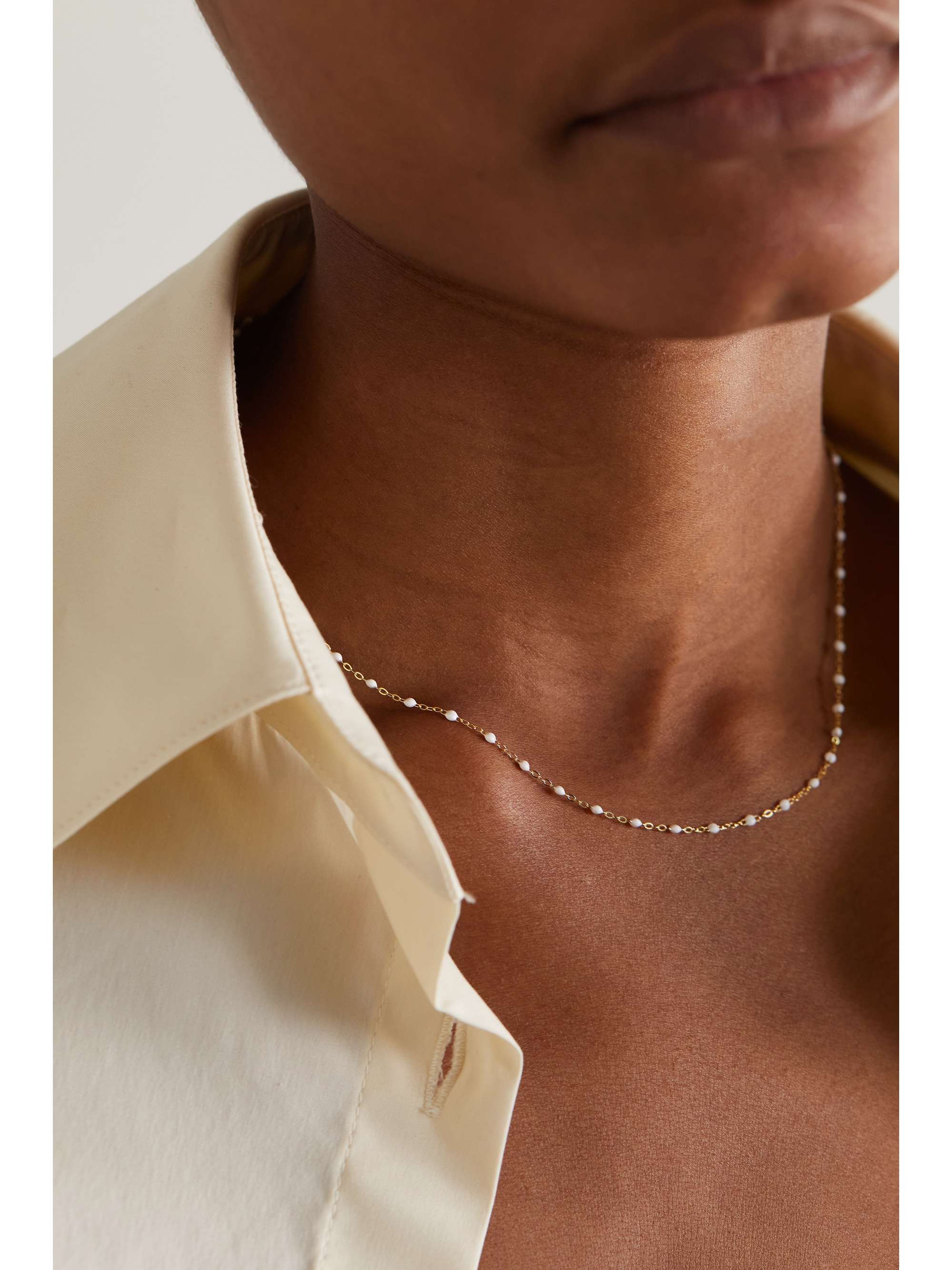 GIGI CLOZEAU Classic Gigi Kette aus 18 Karat Gold mit Harz