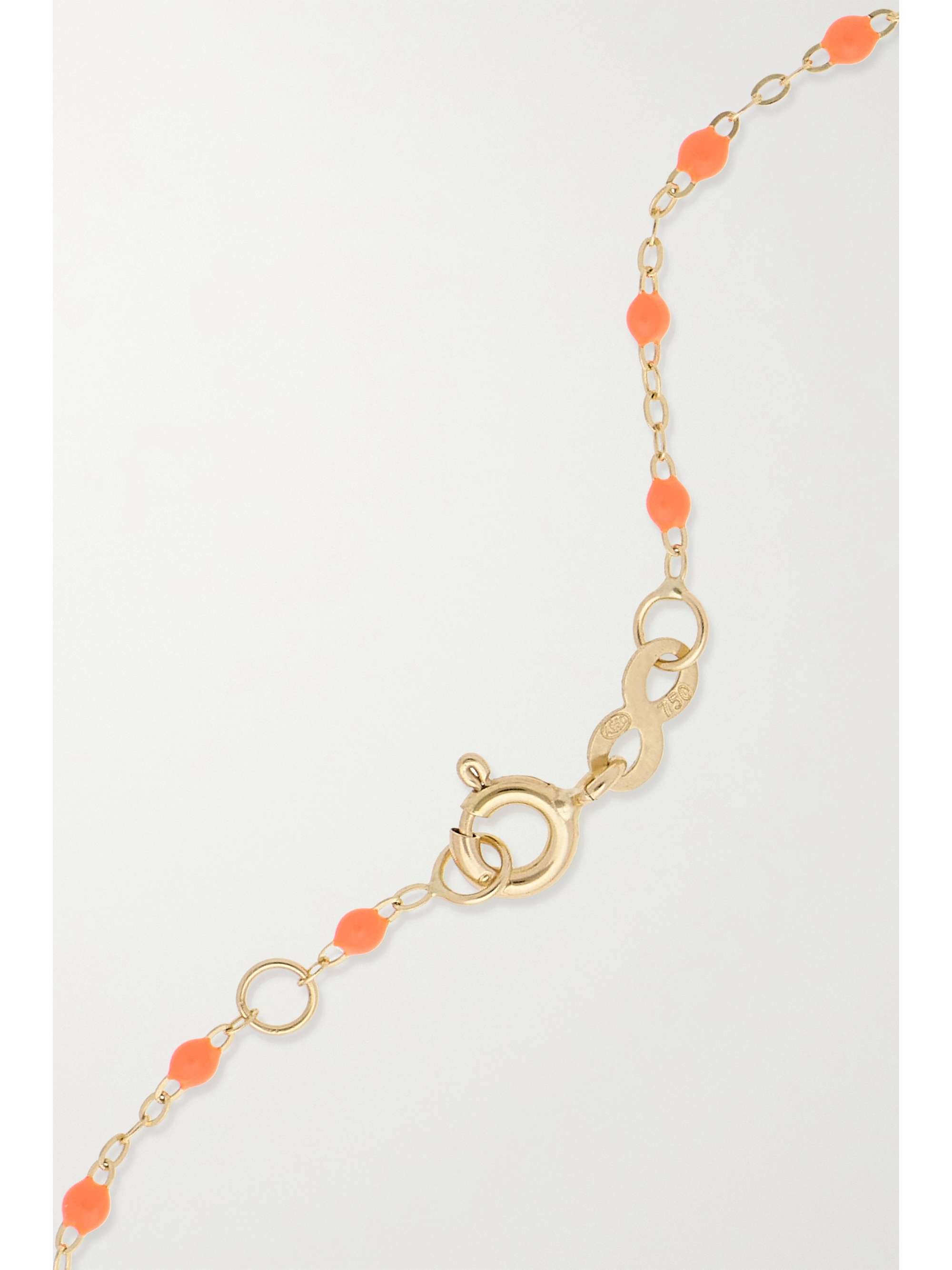 GIGI CLOZEAU Moon Classic Gigi 18-karat gold, resin and diamond bracelet