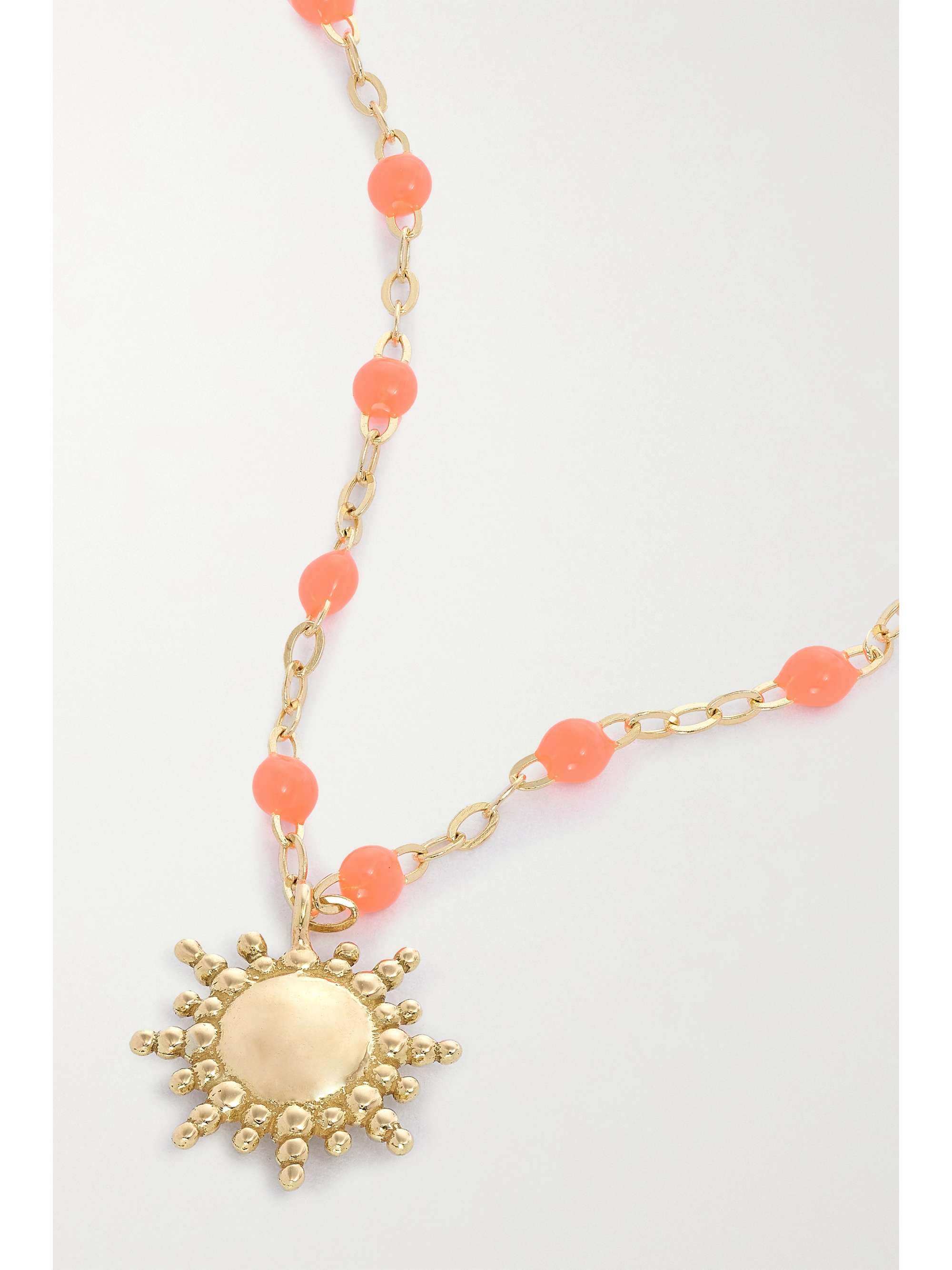 GIGI CLOZEAU Moon Classic Gigi 18-karat gold, resin and diamond bracelet