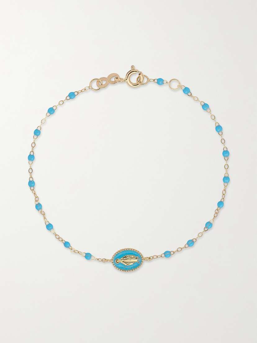 Gigi Clozeau Madone Classic Gigi 18-karat Gold And Resin Bracelet