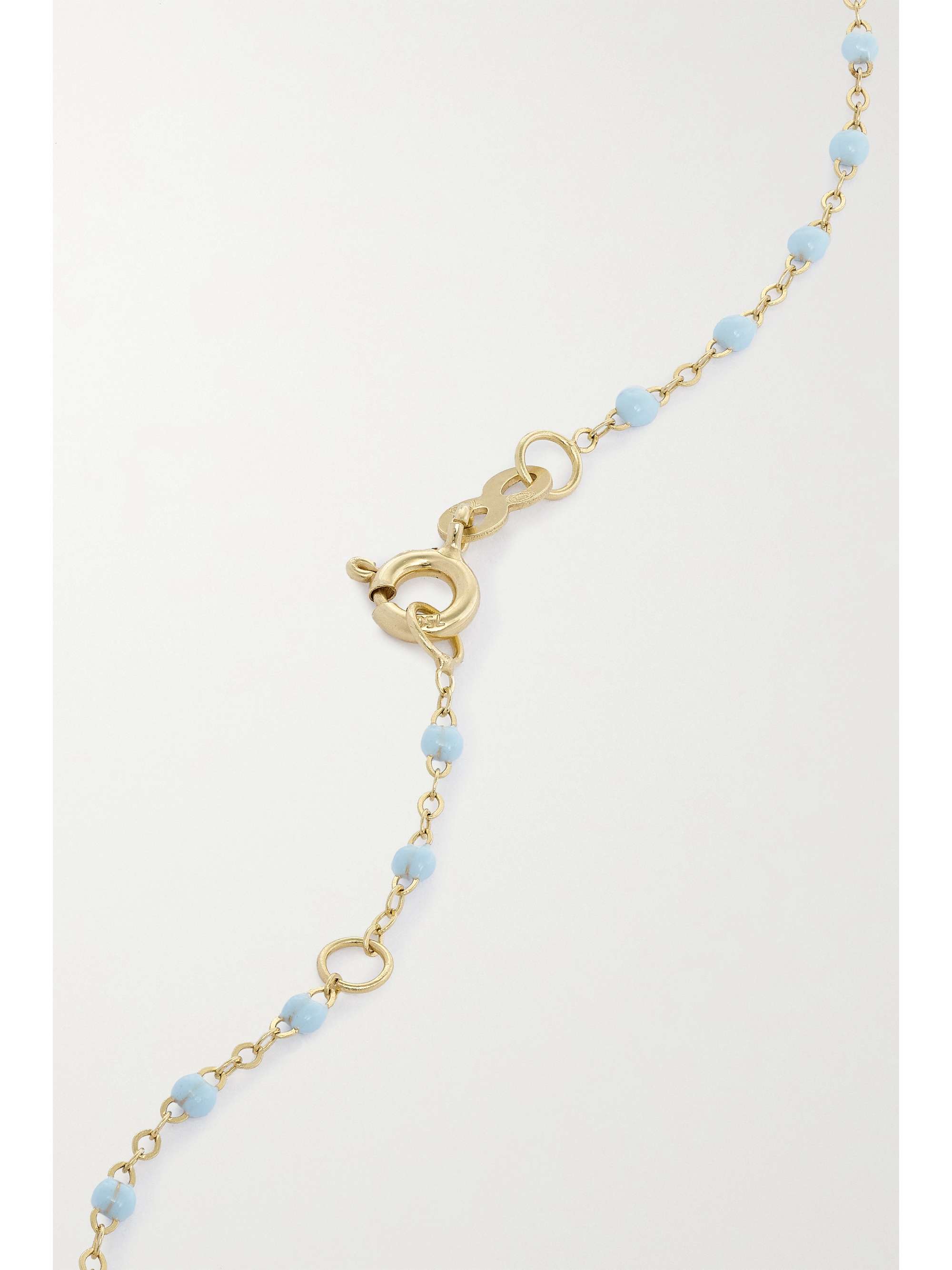 GIGI CLOZEAU Classic Gigi 18-karat gold and resin necklace
