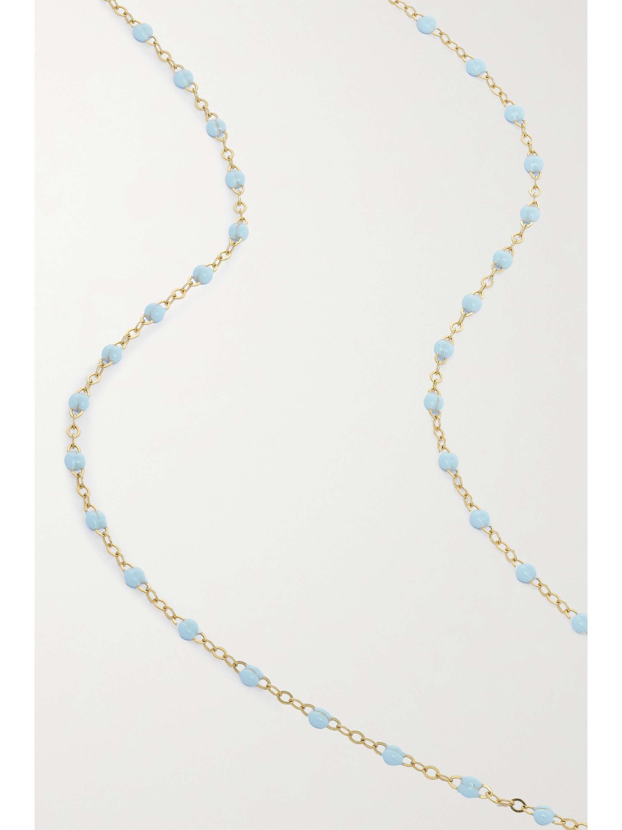 GIGI CLOZEAU Classic Gigi 18-karat gold and resin necklace