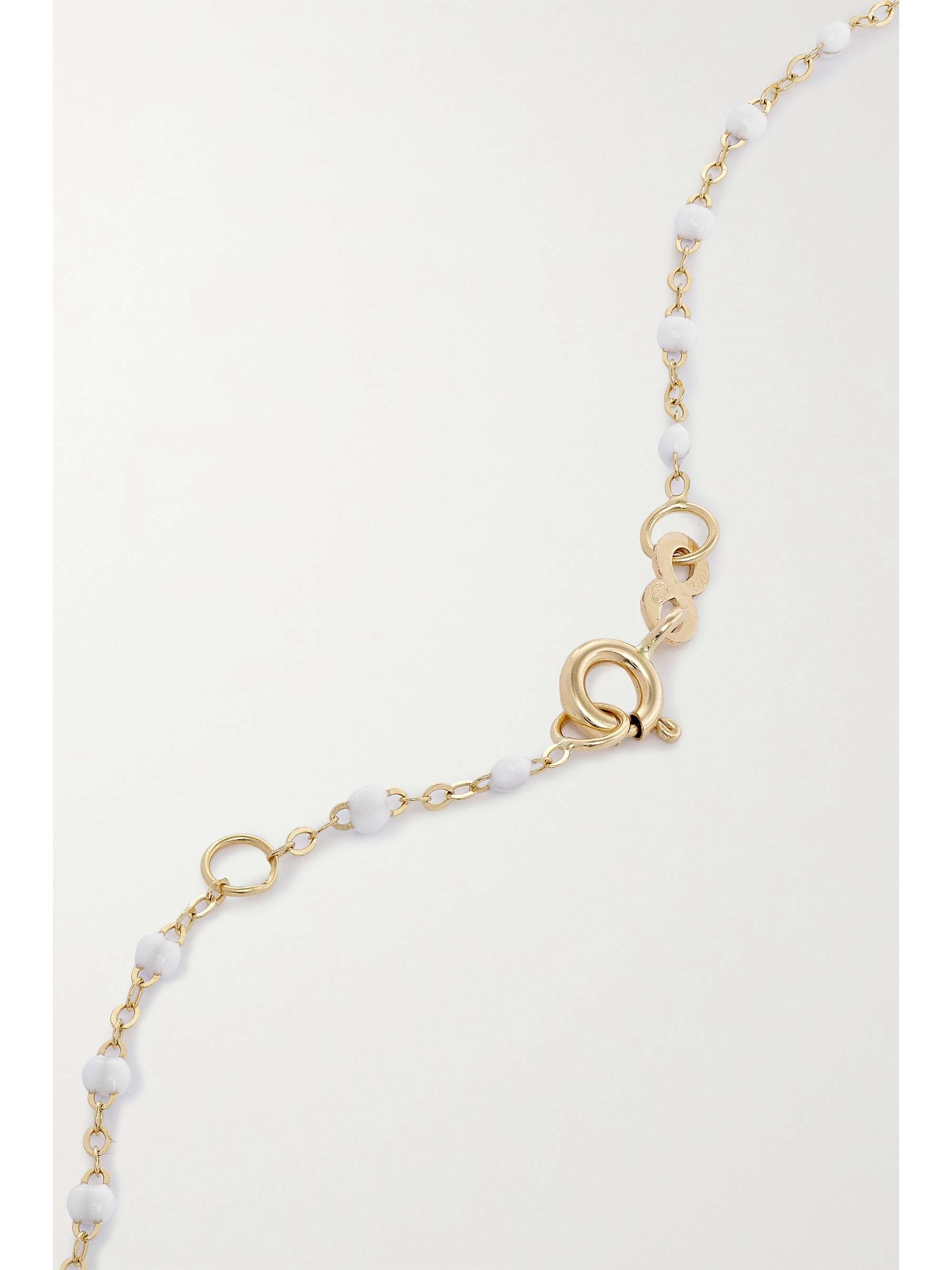 GIGI CLOZEAU Gigi Supreme 18-karat gold, resin and diamond necklace