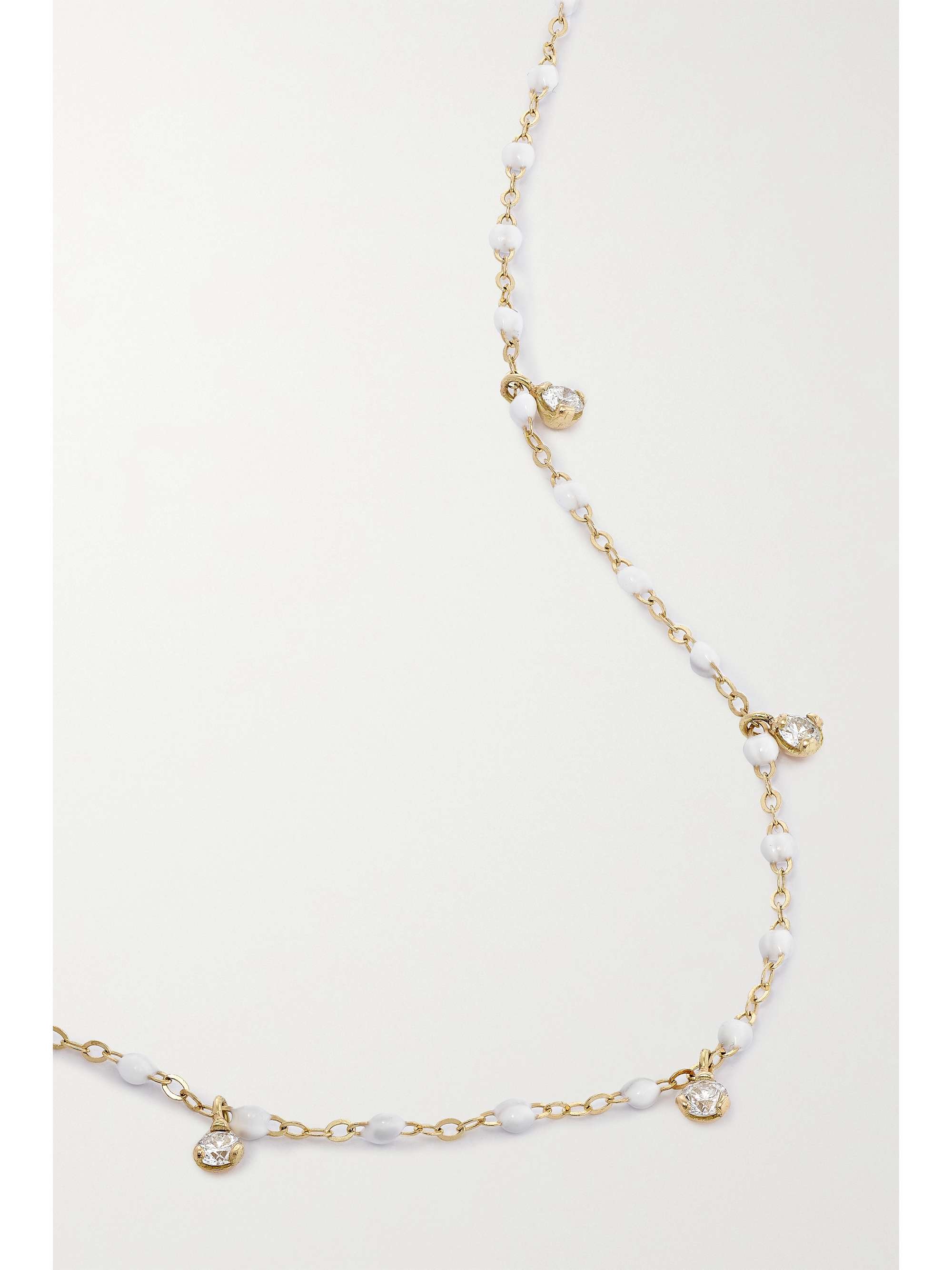GIGI CLOZEAU Gigi Supreme 18-karat gold, resin and diamond necklace