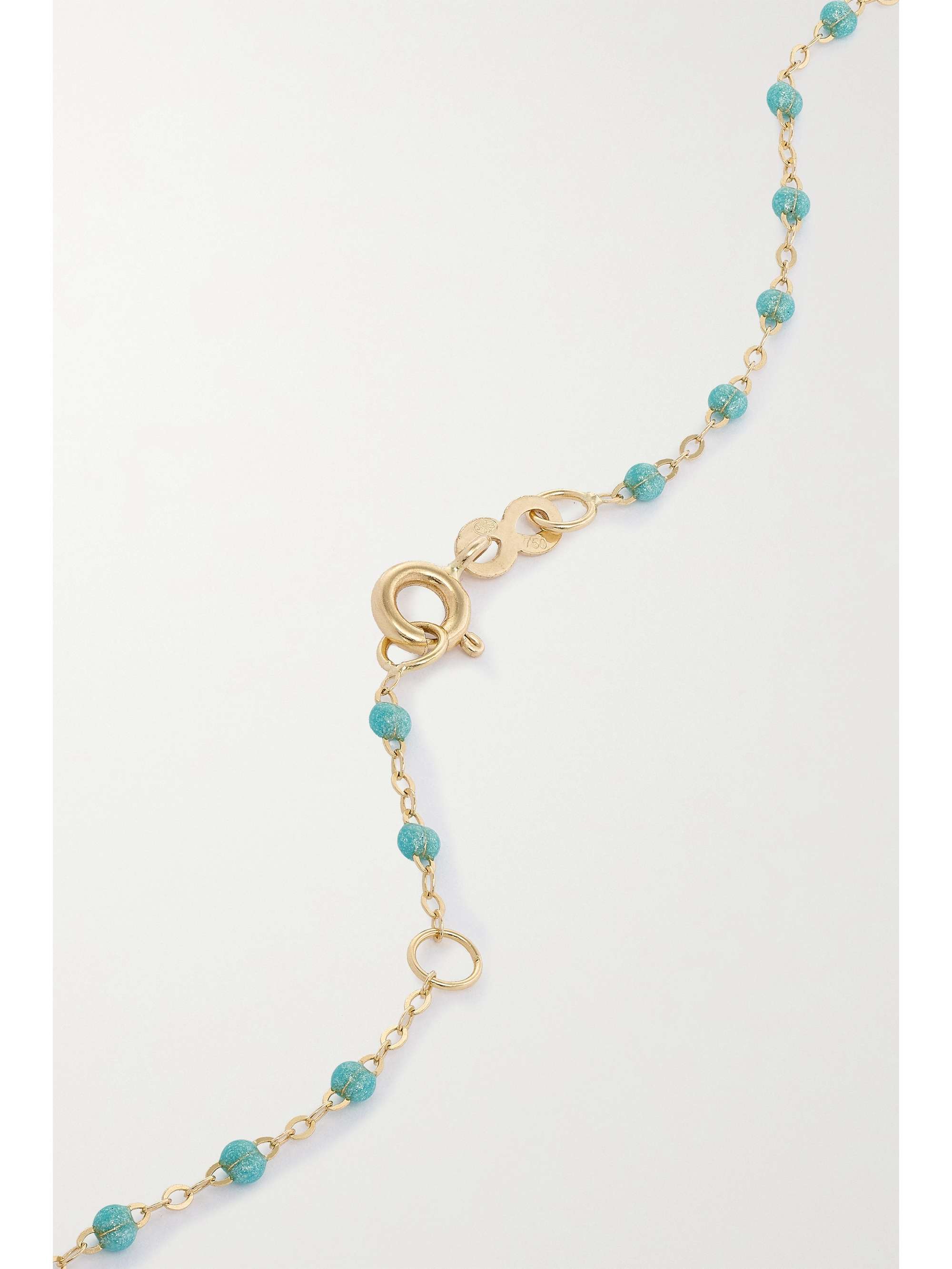 GIGI CLOZEAU Classic Gigi 18-karat gold and resin necklace