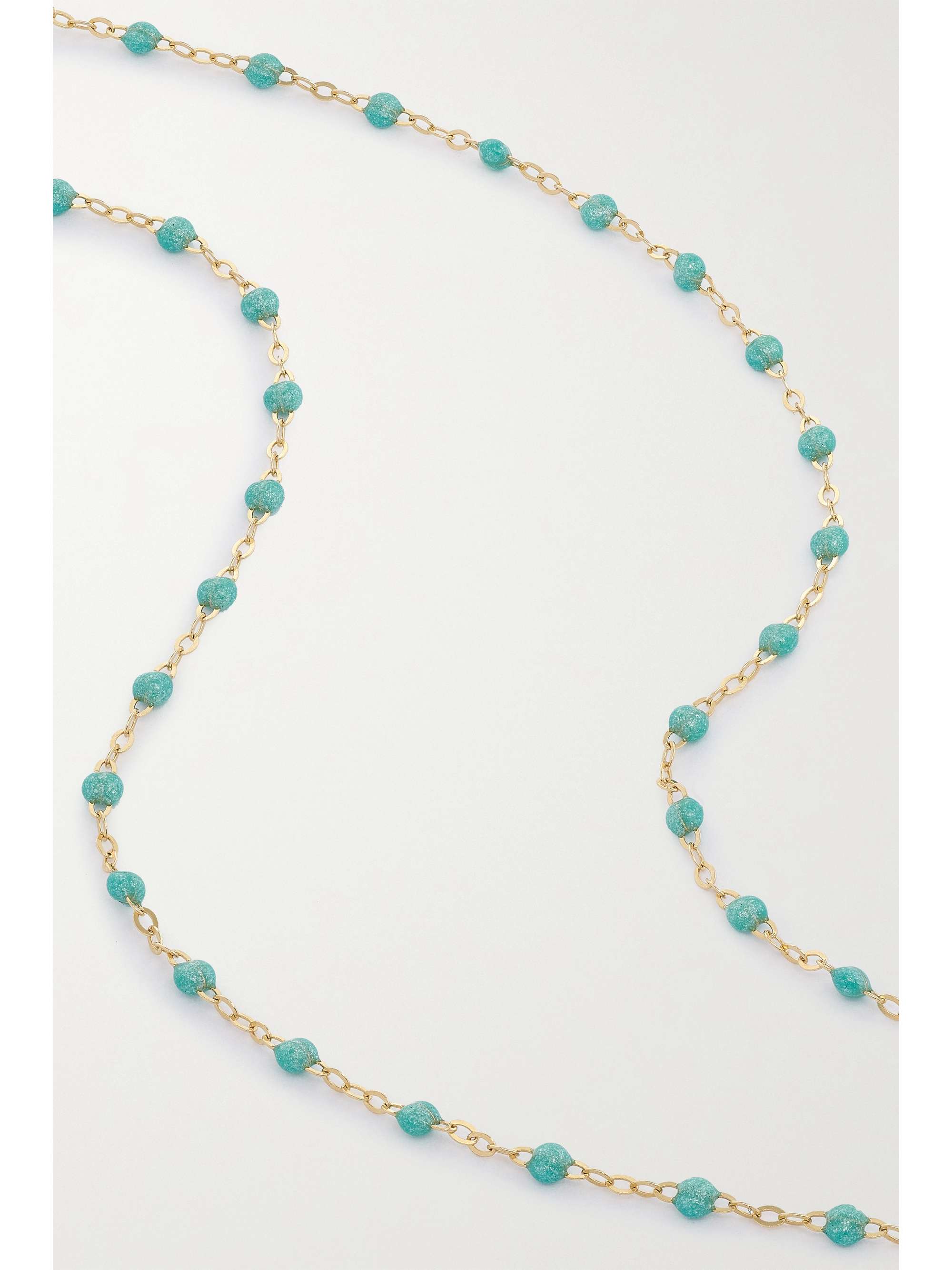 GIGI CLOZEAU Classic Gigi 18-karat gold and resin necklace