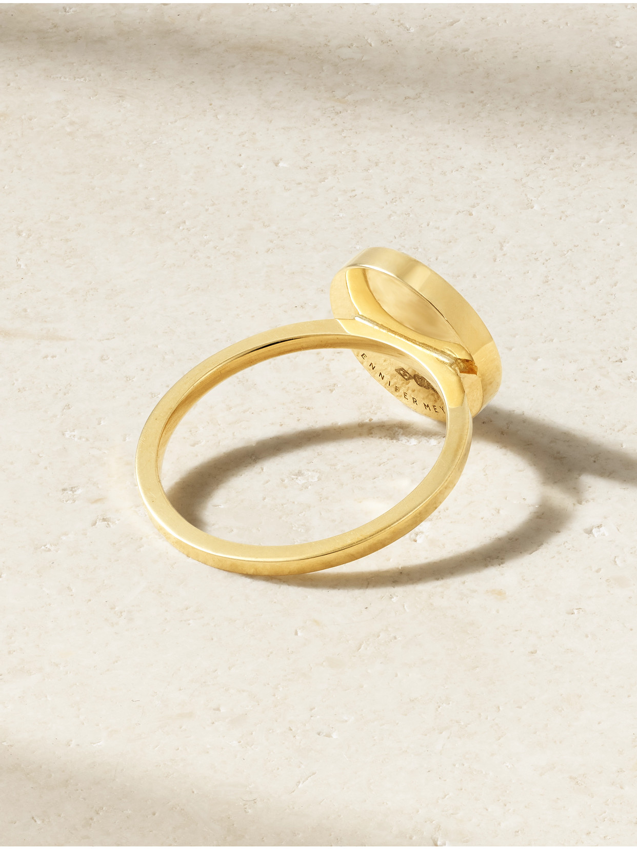 Jennifer Meyer Evil Eye 18-karat Gold, Turquoise And Lapis Lazuli Ring In Gold