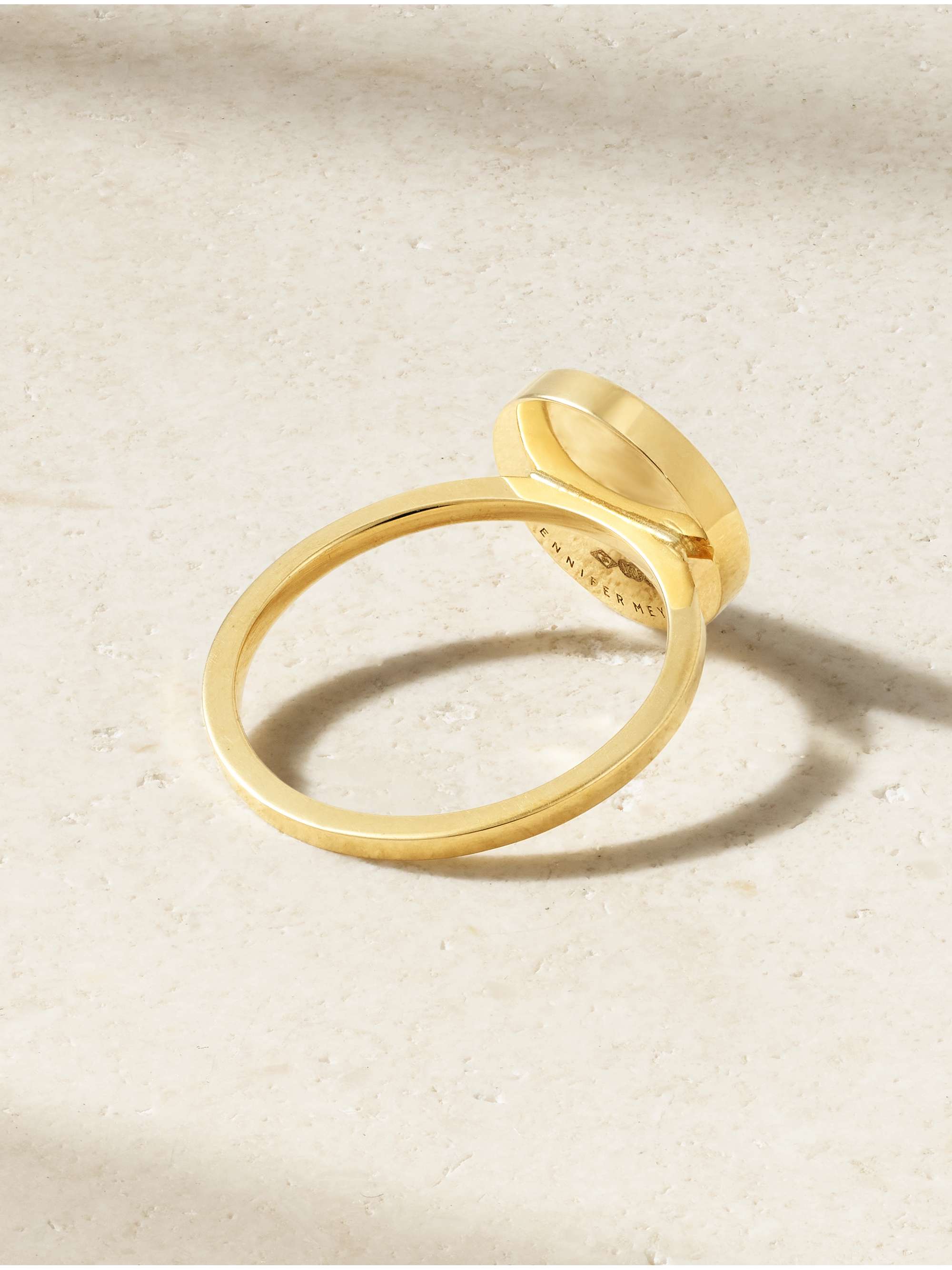 JENNIFER MEYER Evil Eye 18-karat gold, turquoise and lapis lazuli ring