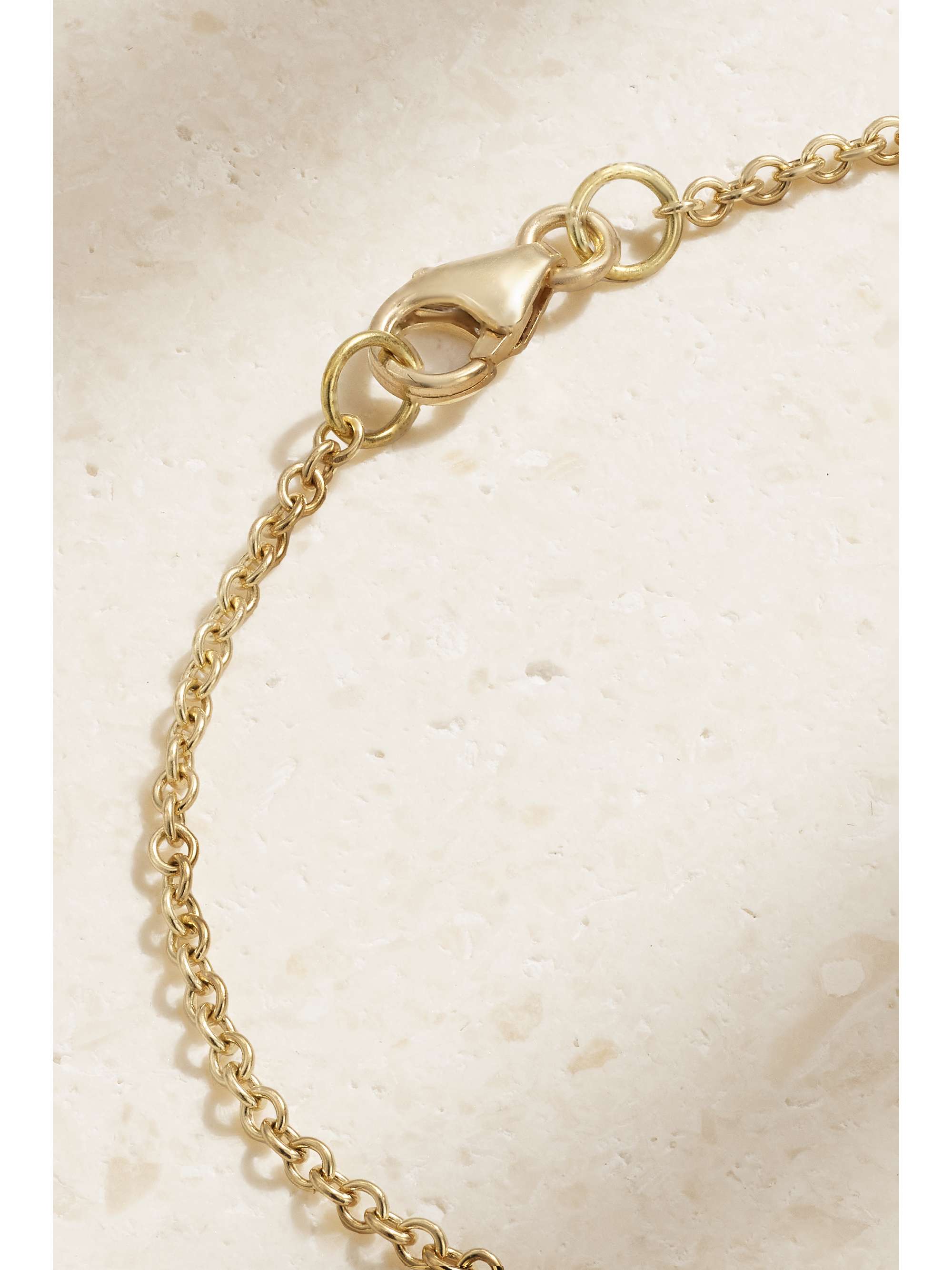 JENNIFER MEYER Mini Evil Eye 18-karat gold multi-stone bracelet