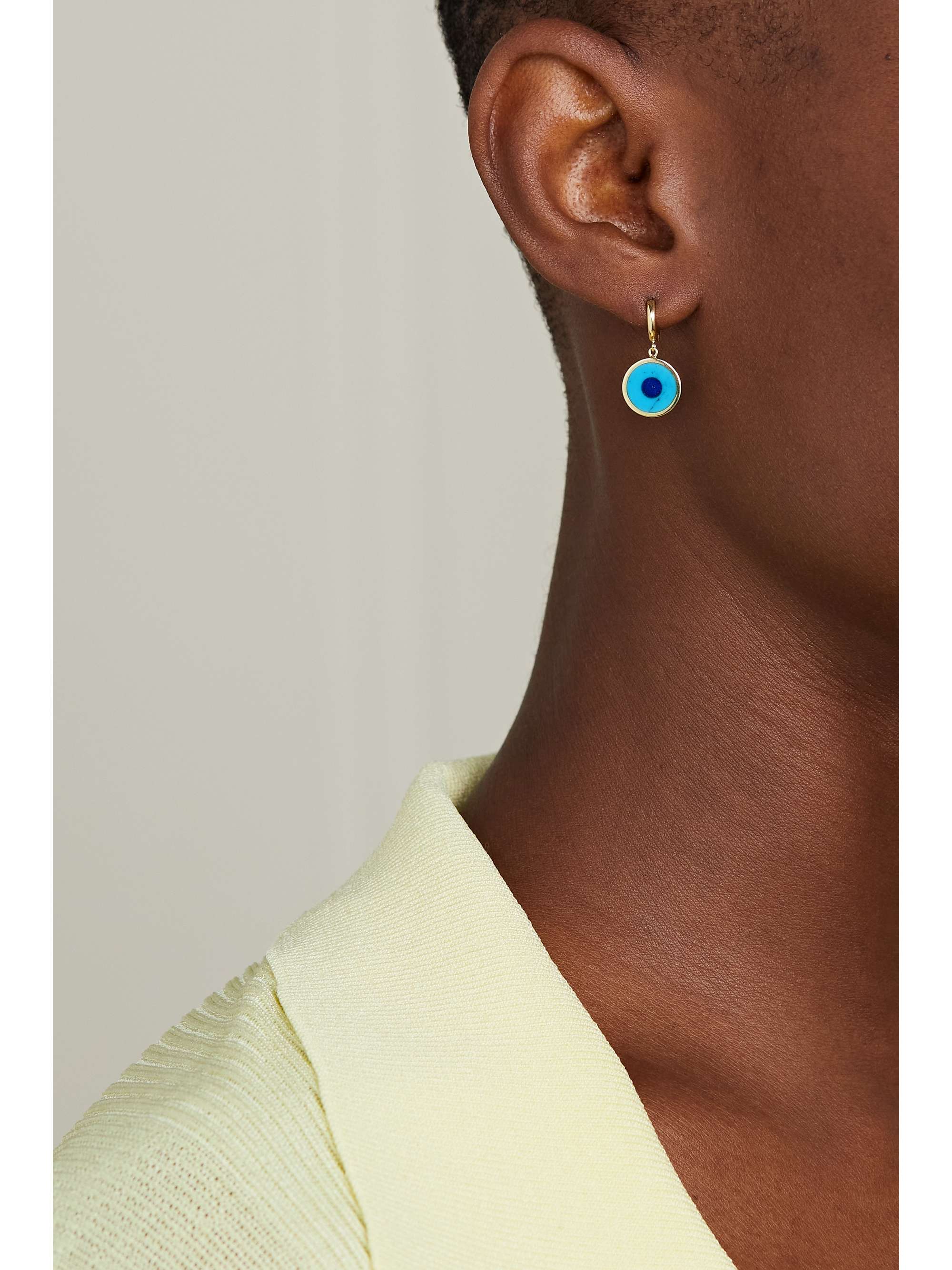 JENNIFER MEYER Boucles d'oreilles en or 18 carats (750/1000) et diamants Mini Clover