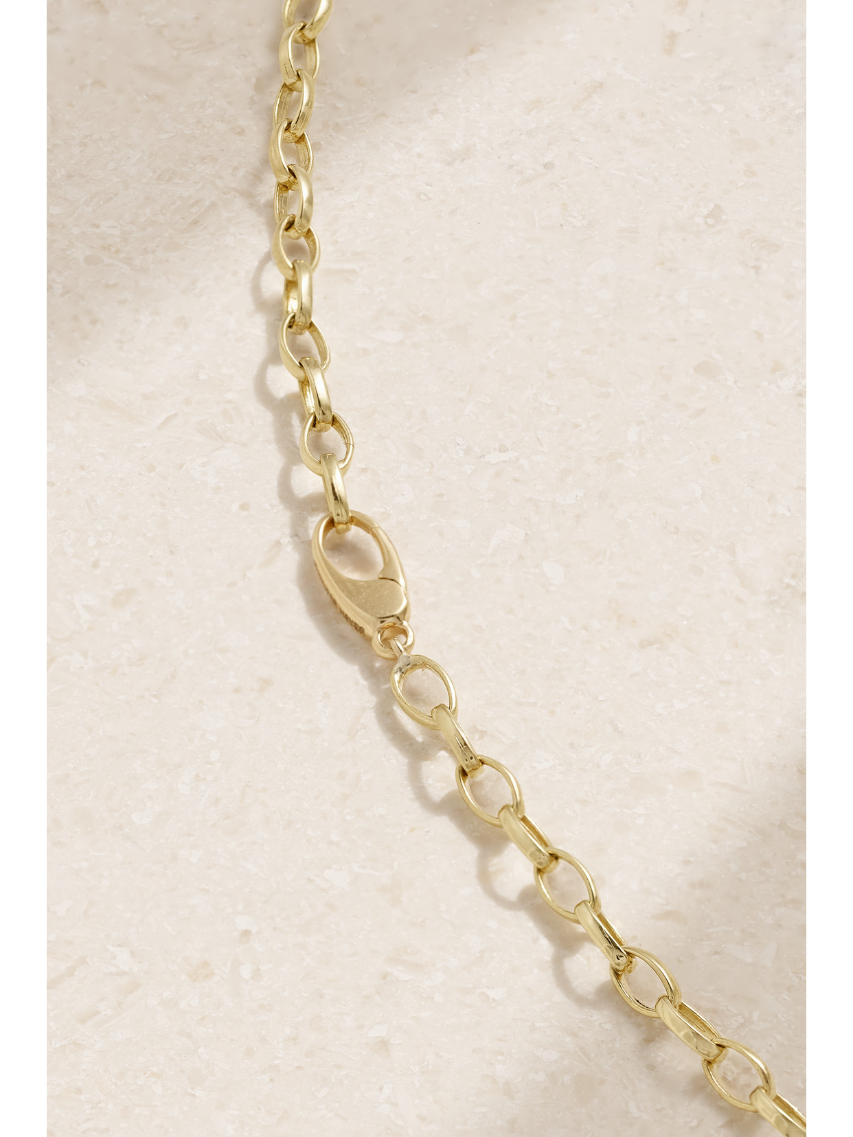 Jennifer Meyer Small Edith 18-karat Gold, Turquoise And Diamond Necklace In Gold