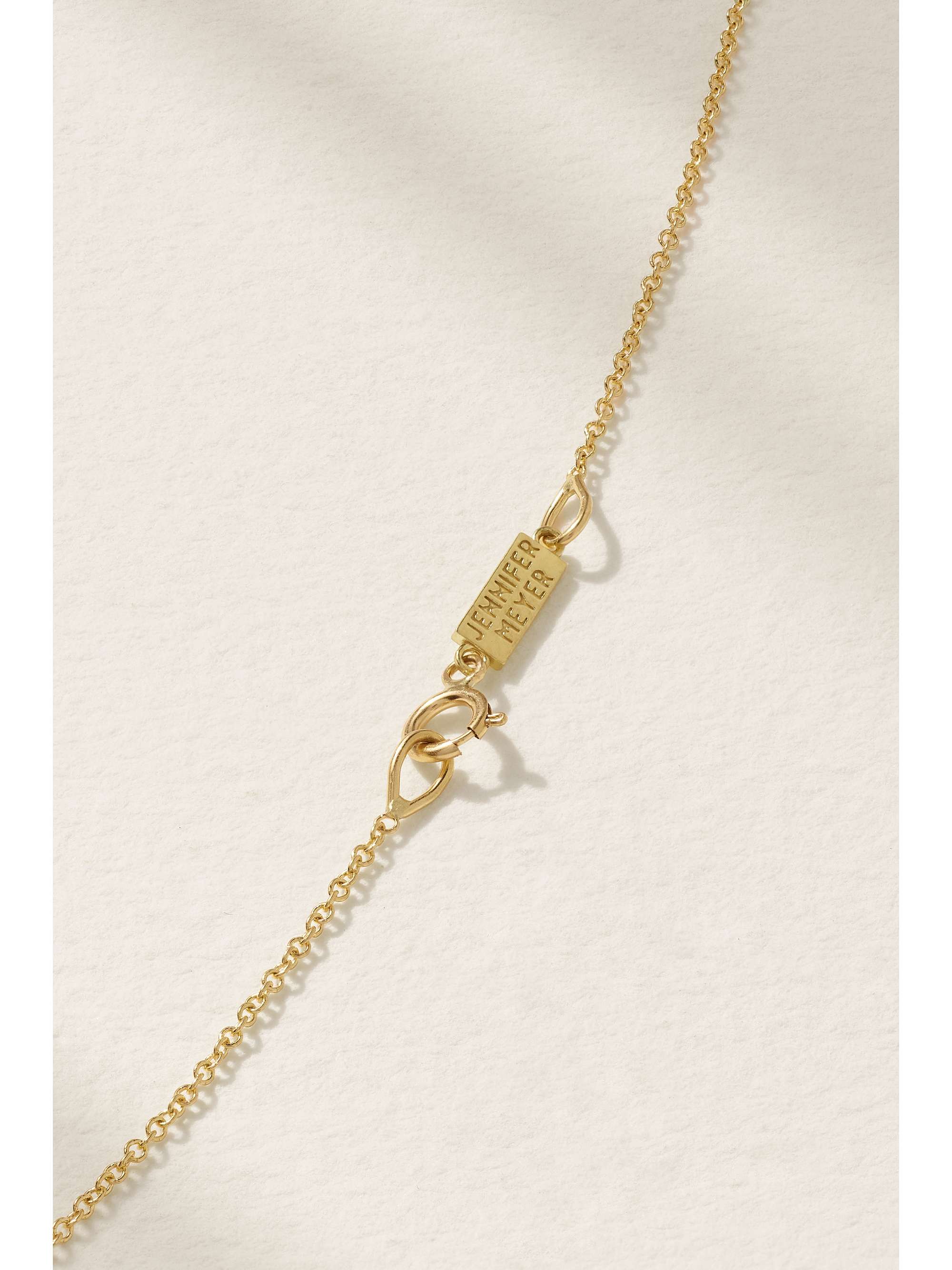 JENNIFER MEYER 18-karat gold lapis lazuli necklace