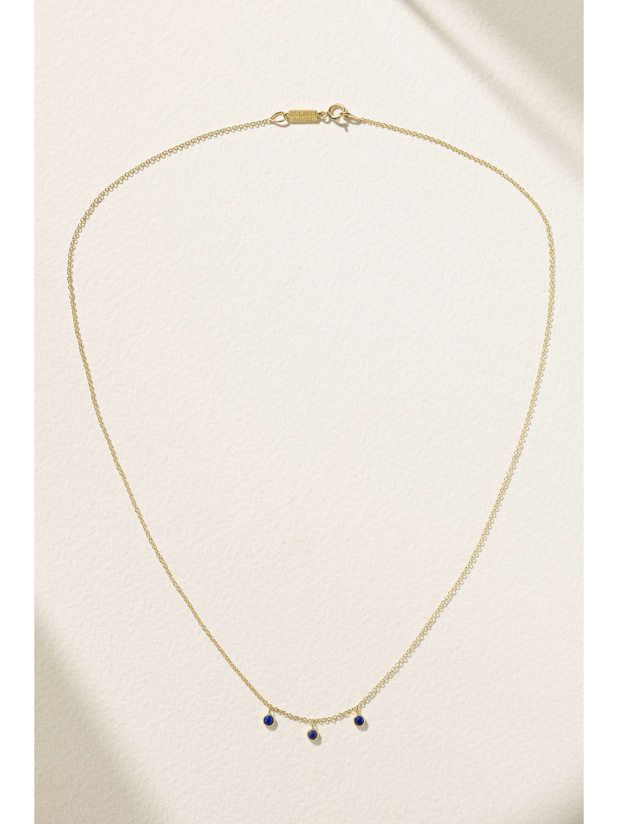 JENNIFER MEYER 18-karat gold lapis lazuli necklace