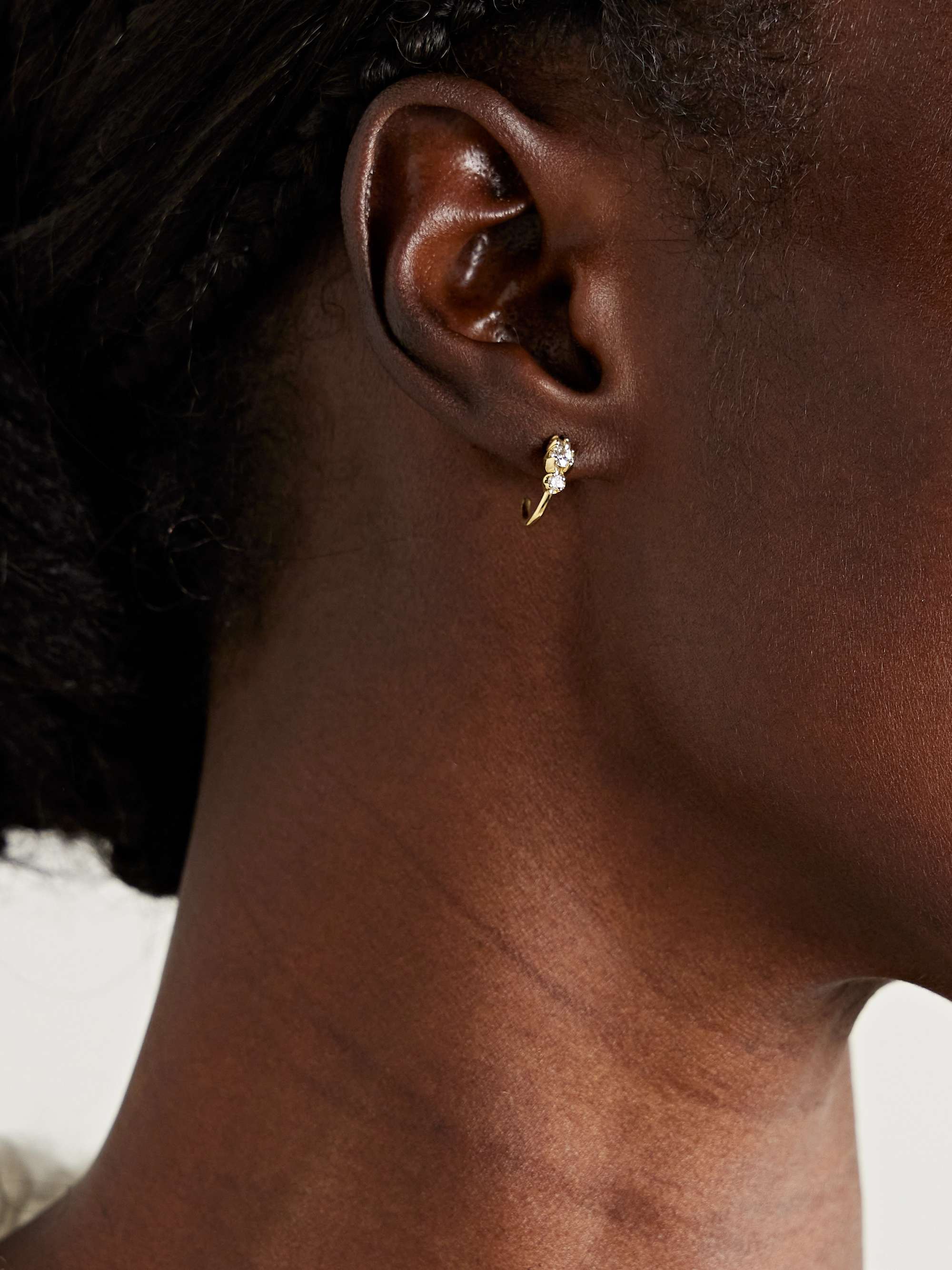 JENNIFER MEYER 18-karat gold diamond earrings
