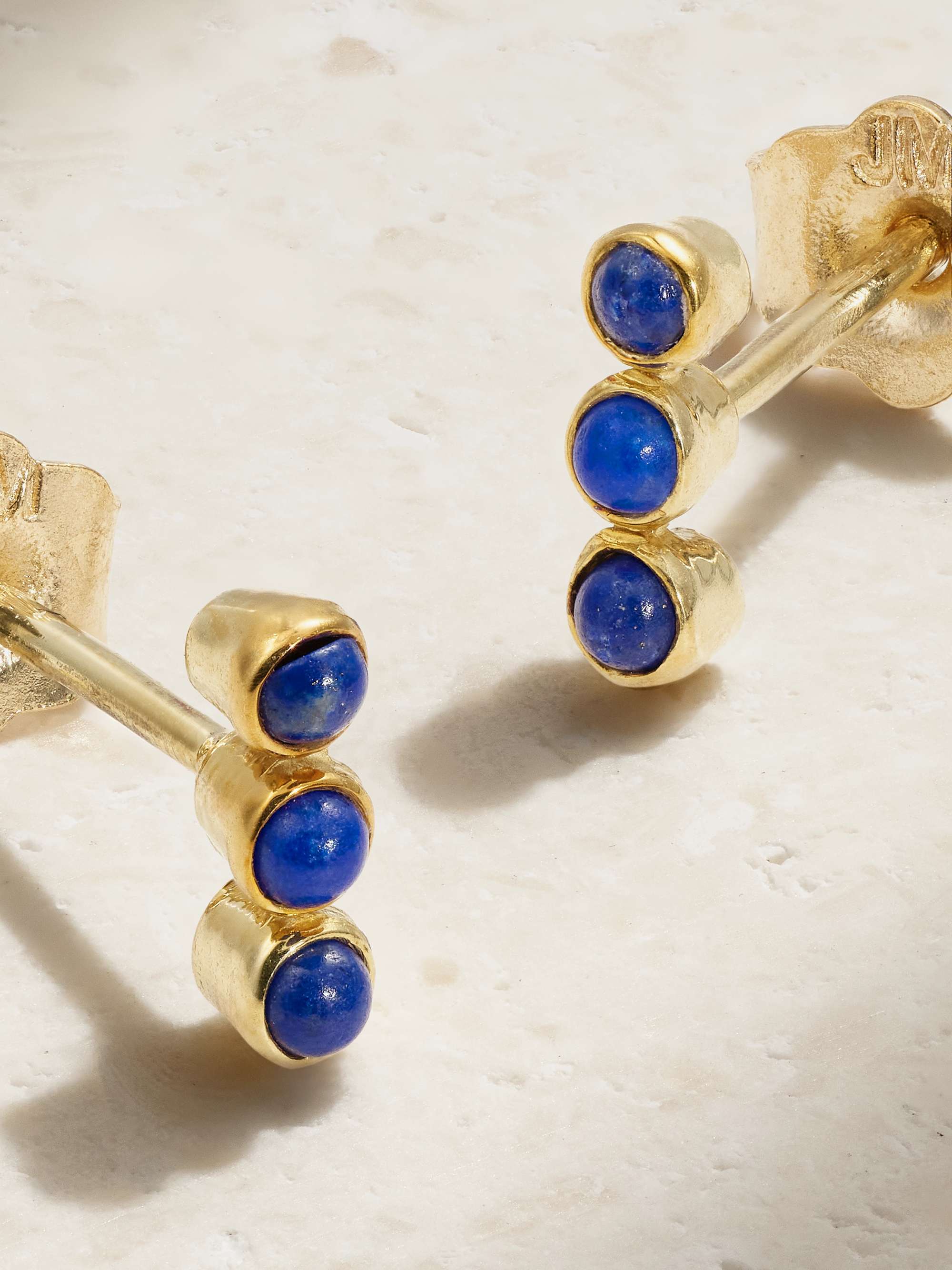 JENNIFER MEYER 18-karat gold lapis lazuli earrings