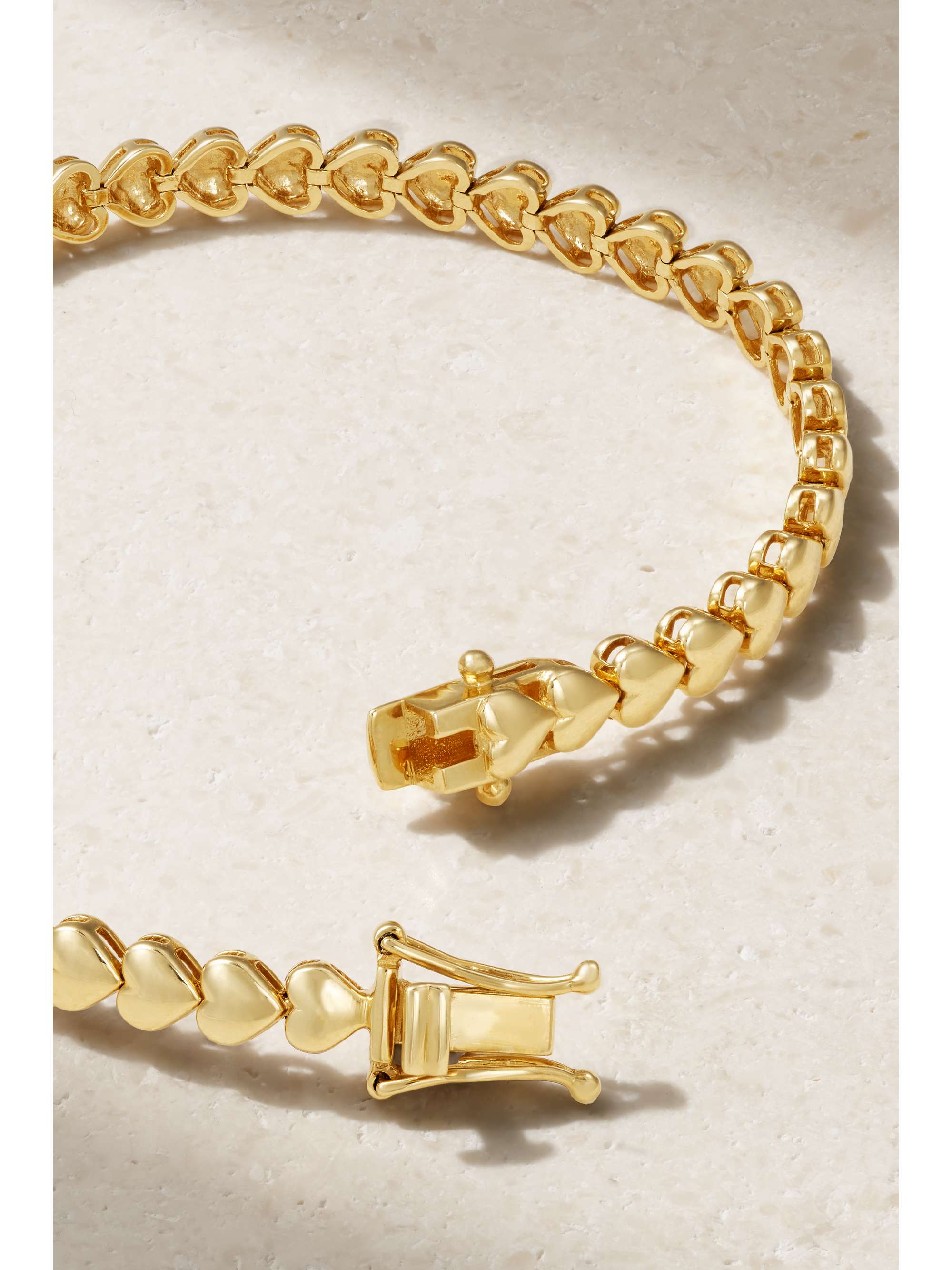 JENNIFER MEYER Heart 18-karat gold bracelet