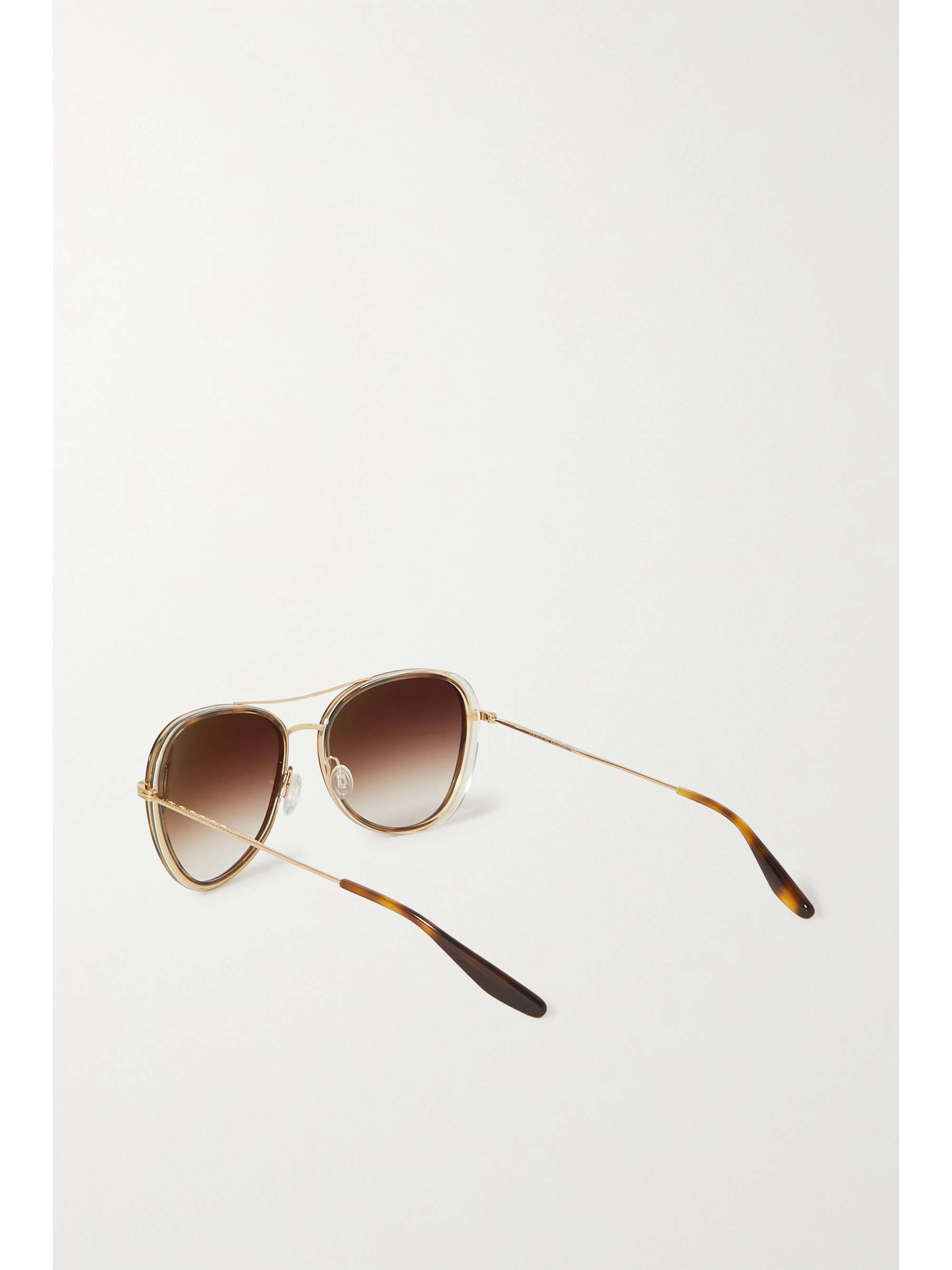 BARTON PERREIRA Gesner aviator-style tortoiseshell acetate and gold-tone sunglasses