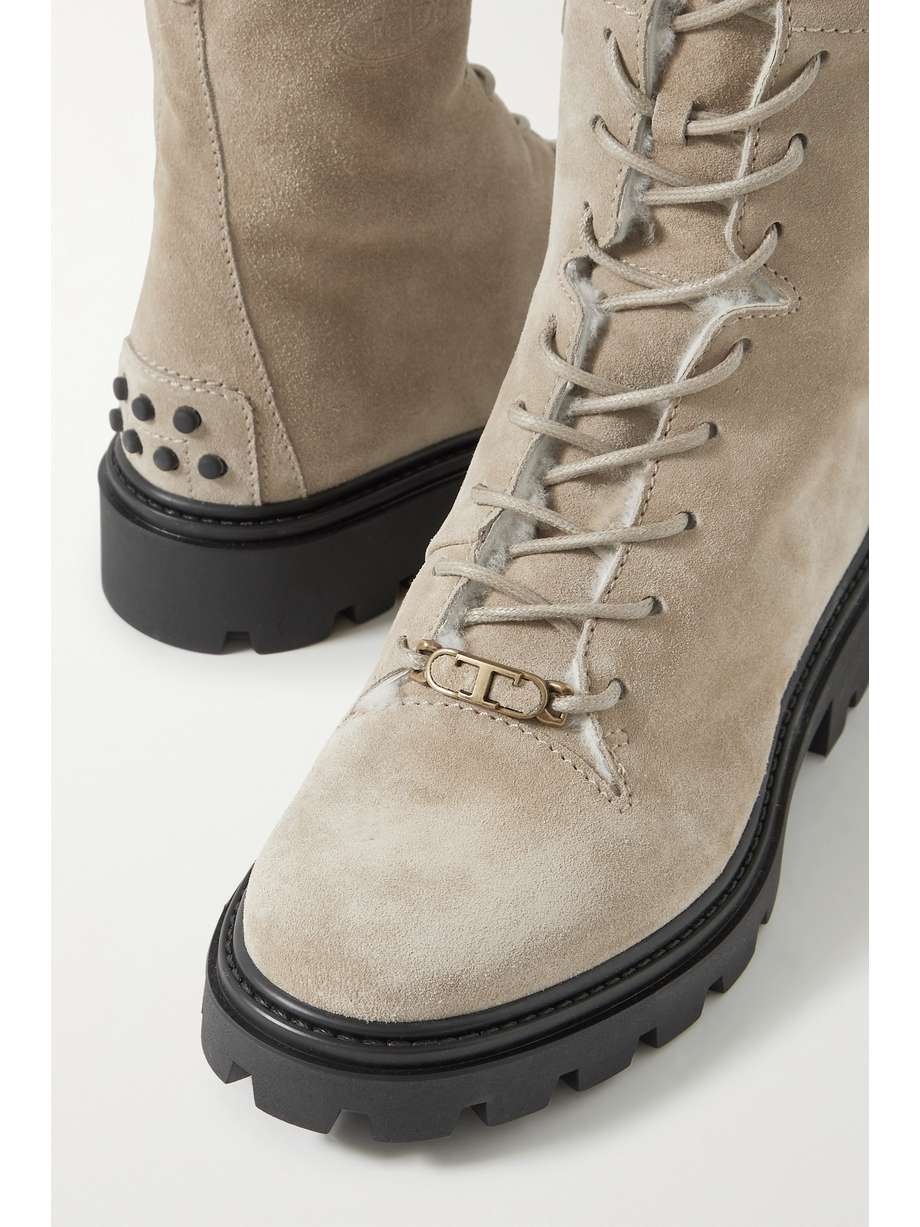 tod's shearling lined boots