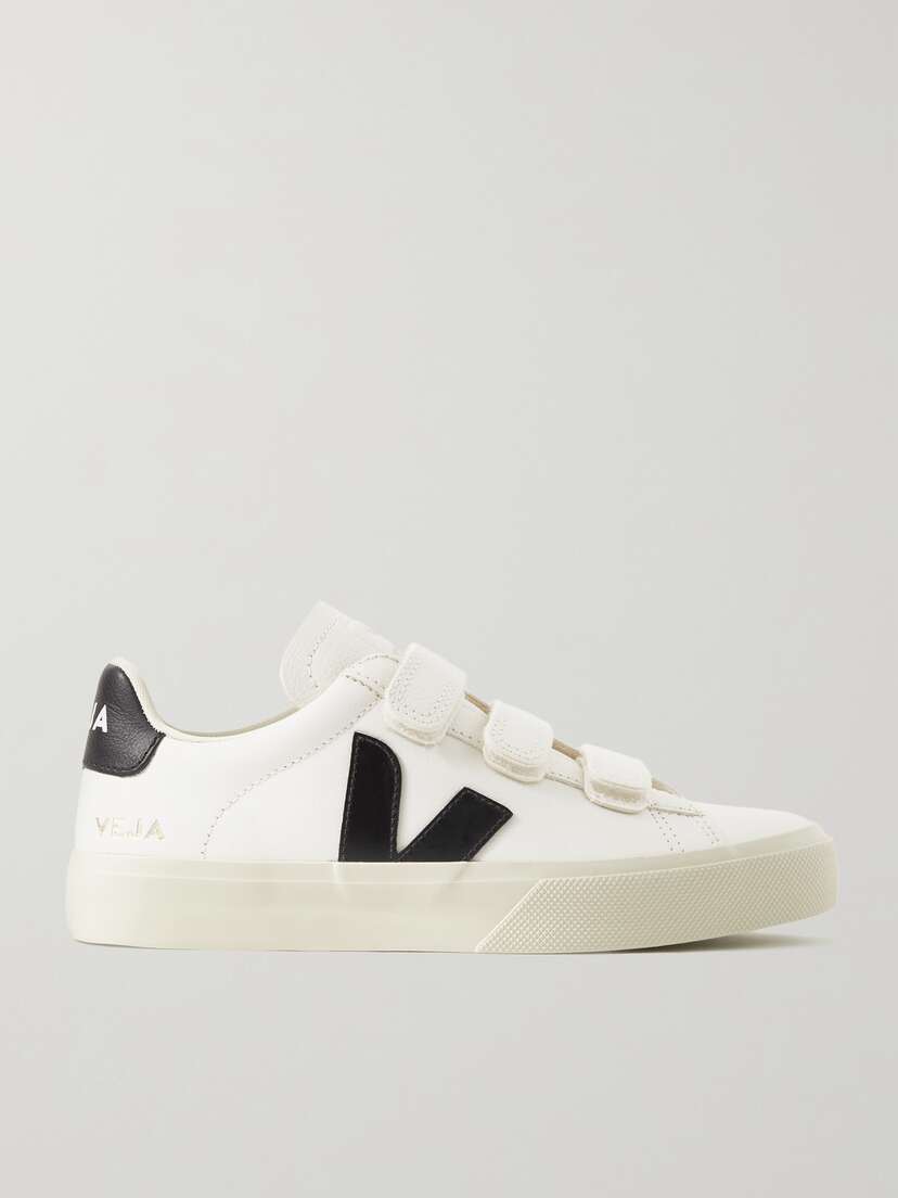 Veja Recife Rubber-trimmed Leather Sneakers