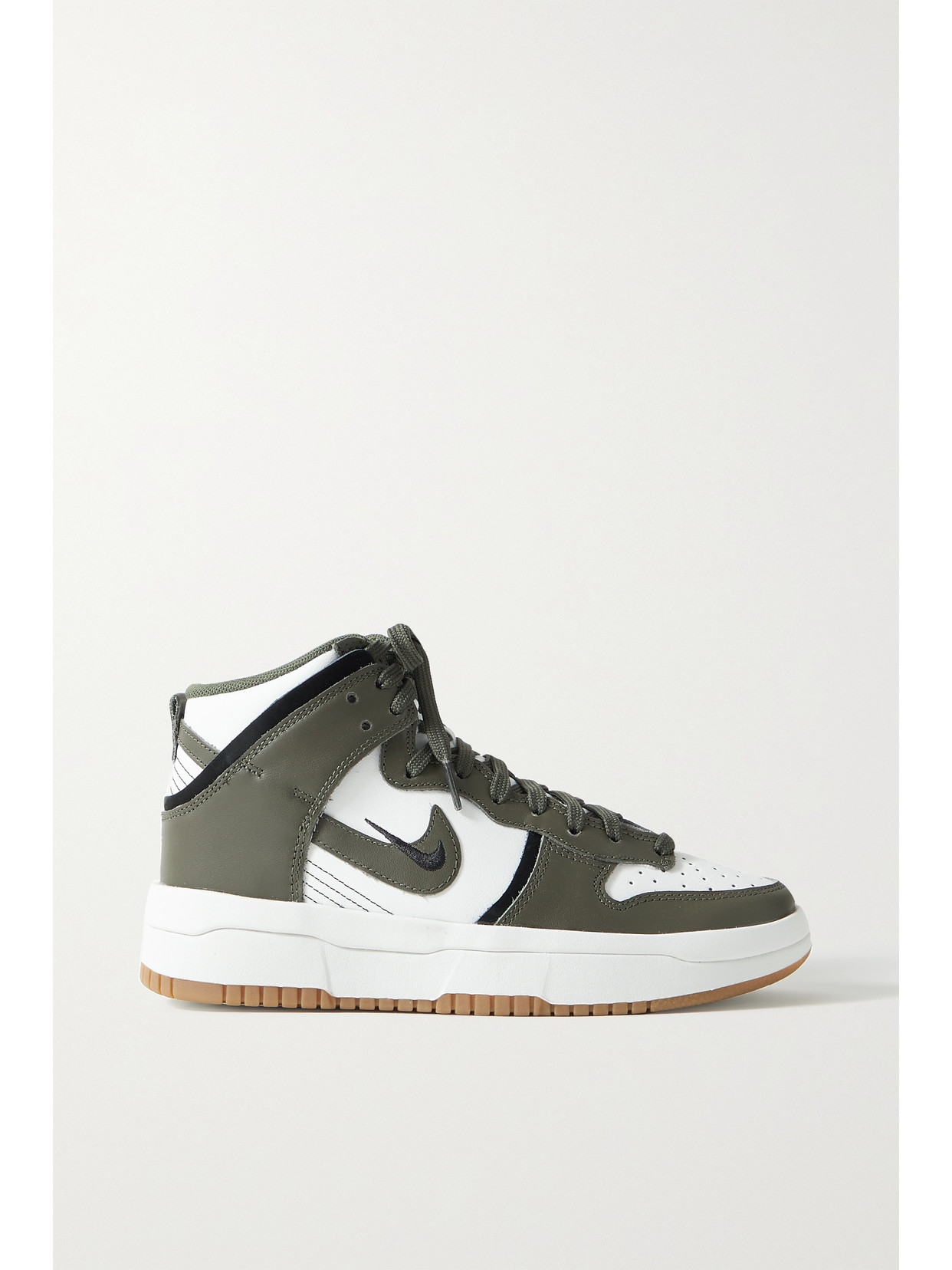 Nike Dunk Hi Rebel Leather High-top Sneakers In White