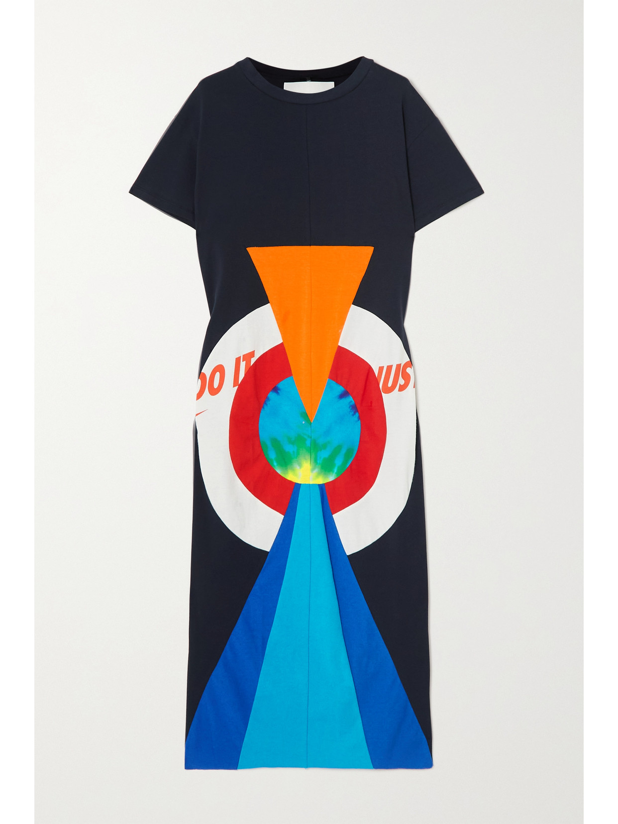 Conner Ives - + The Vanguard Printed Cotton-jersey Midi Dress - Blue