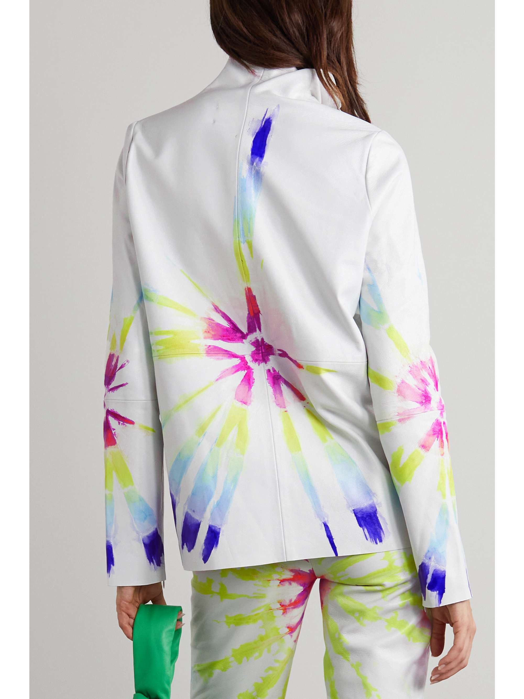 CONNER IVES + The Vanguard tie-dyed leather jacket