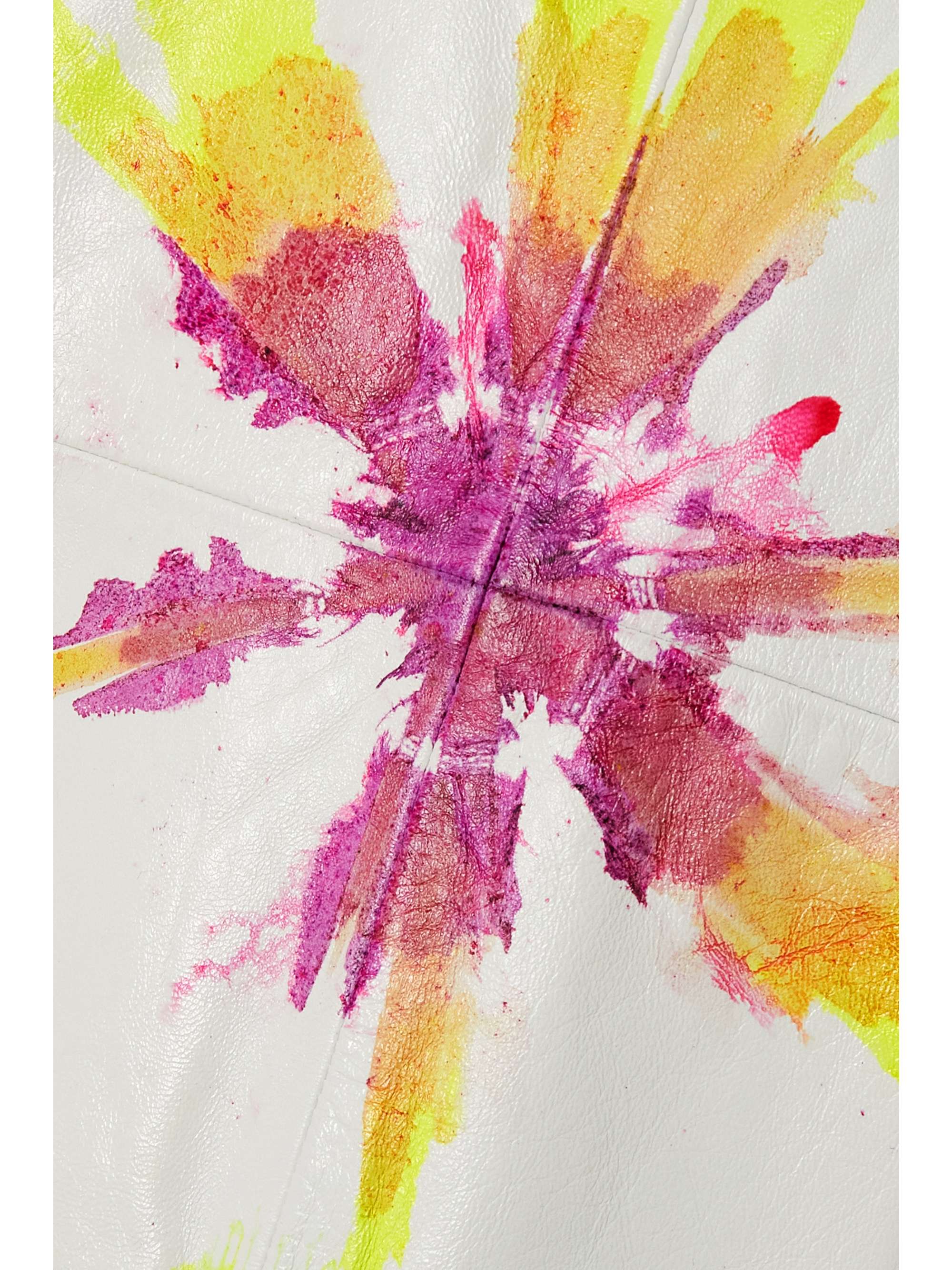 CONNER IVES + The Vanguard tie-dyed leather jacket