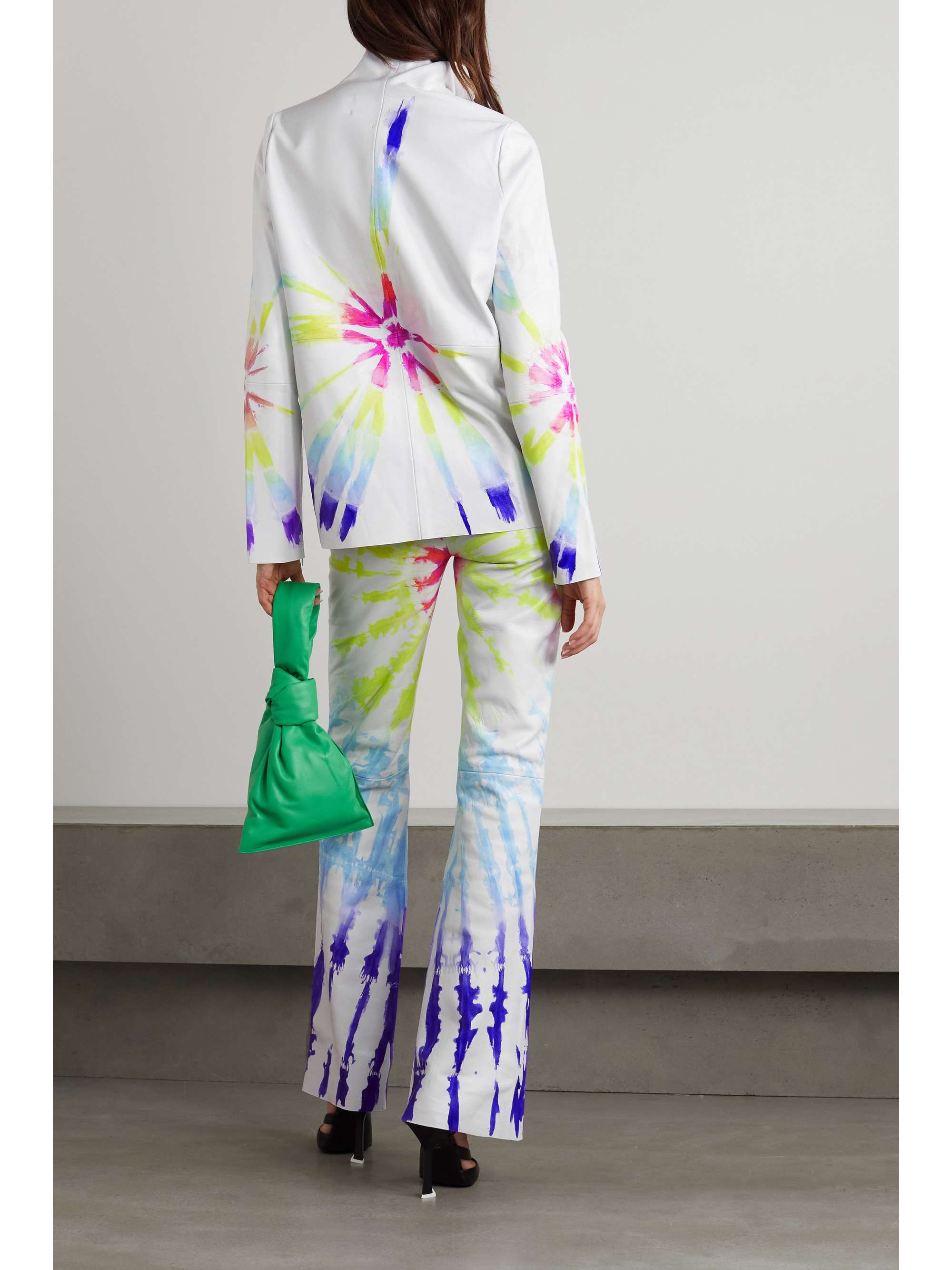 CONNER IVES + The Vanguard tie-dyed leather jacket