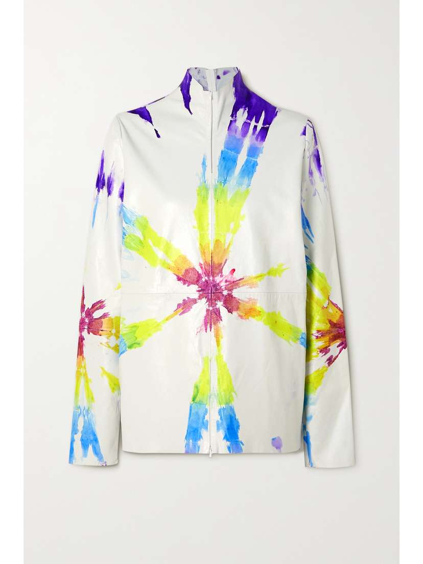 Conner Ives + The Vanguard Tie-dyed Leather Jacket