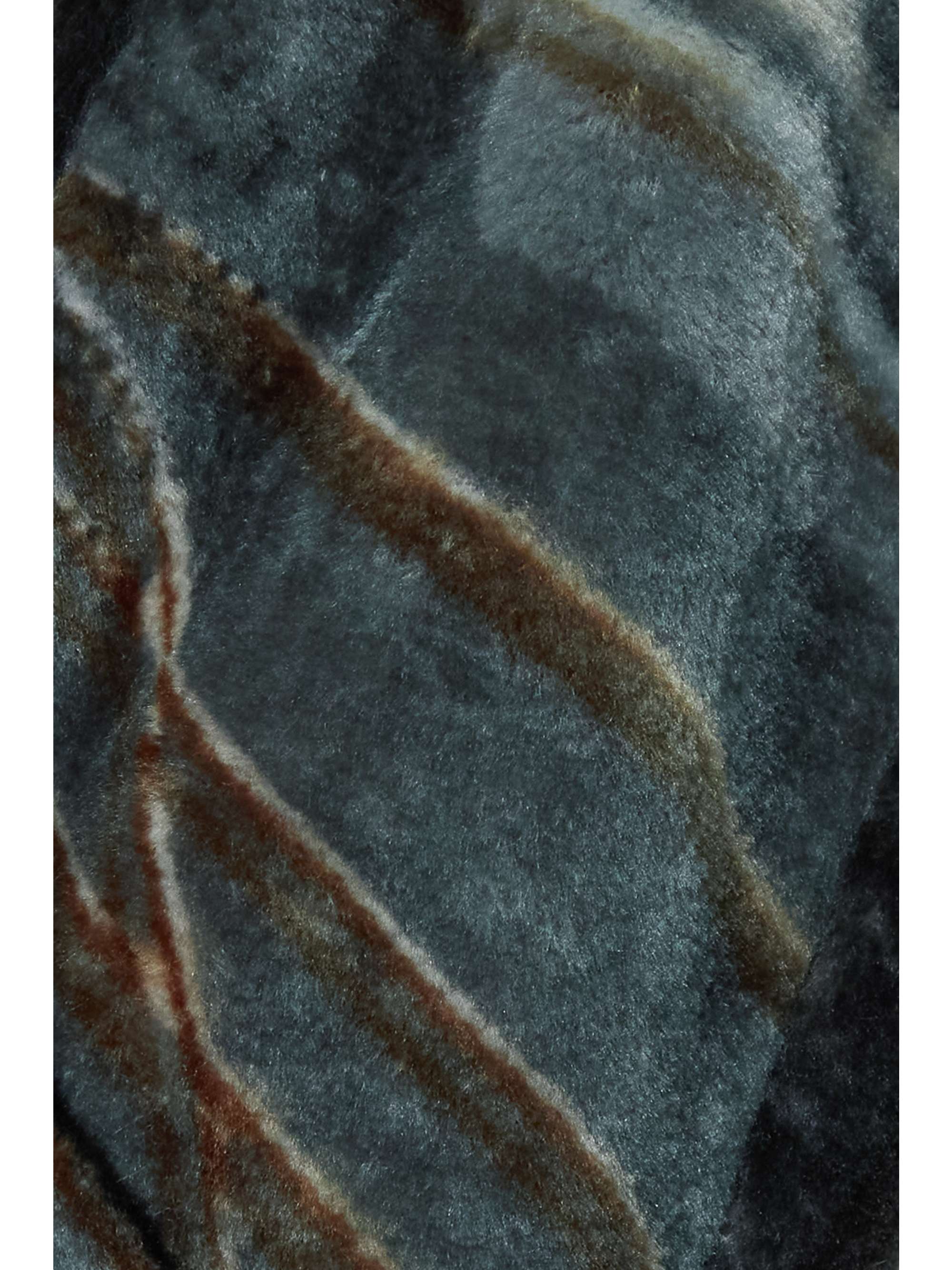 CONNER IVES + The Vanguard printed faux fur flared pants