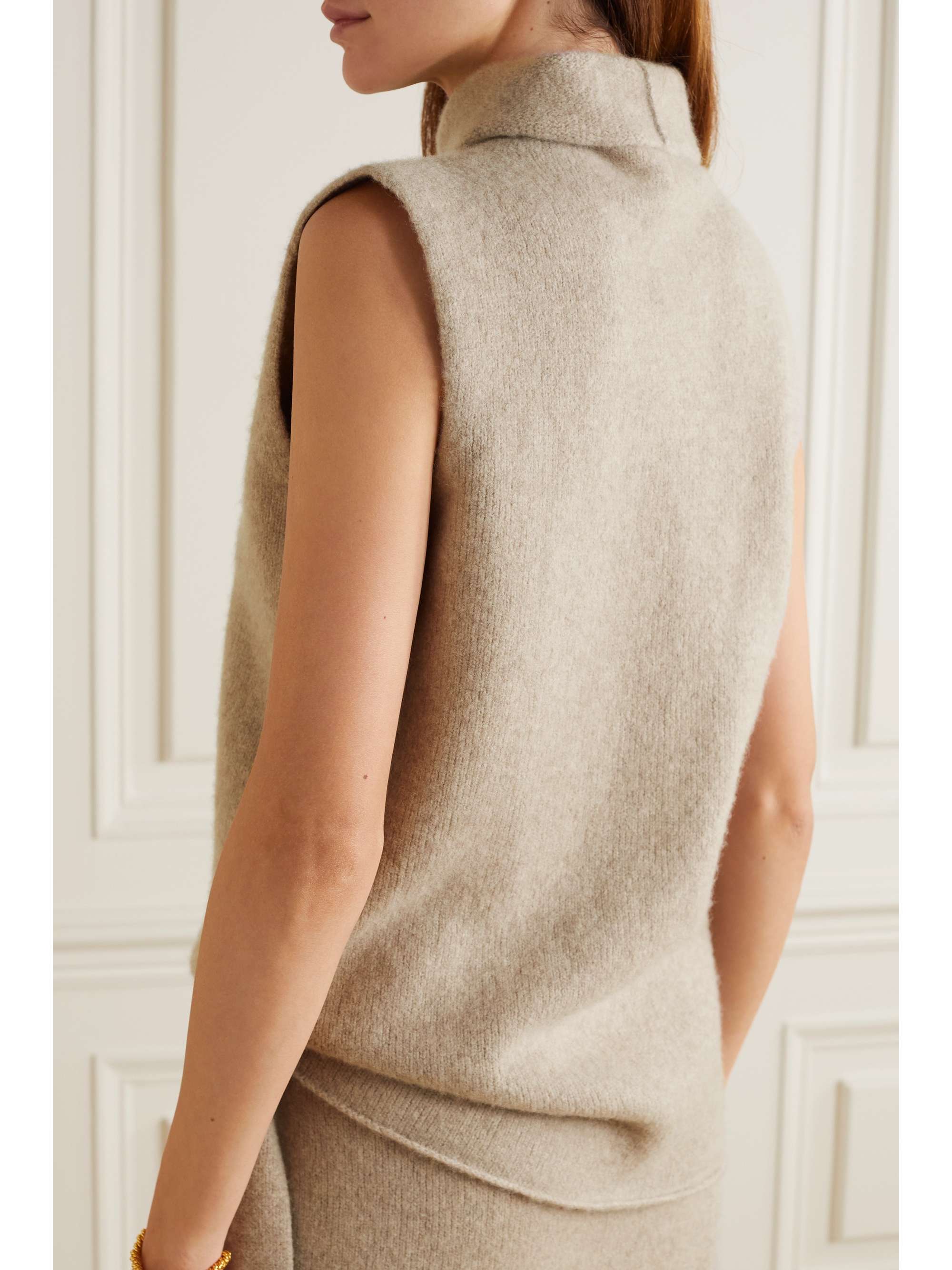 LAUREN MANOOGIAN Cashmere-blend turtleneck tank