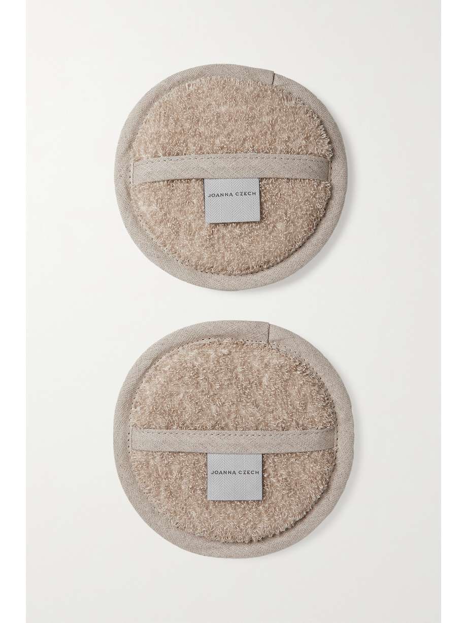 Colorless Set of two organic body wash pads JOANNA CZECH NETAPORTER