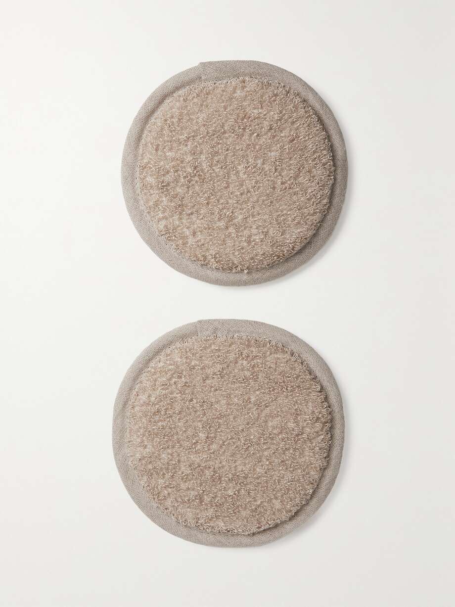 Colorless Set of two organic body wash pads JOANNA CZECH NETAPORTER