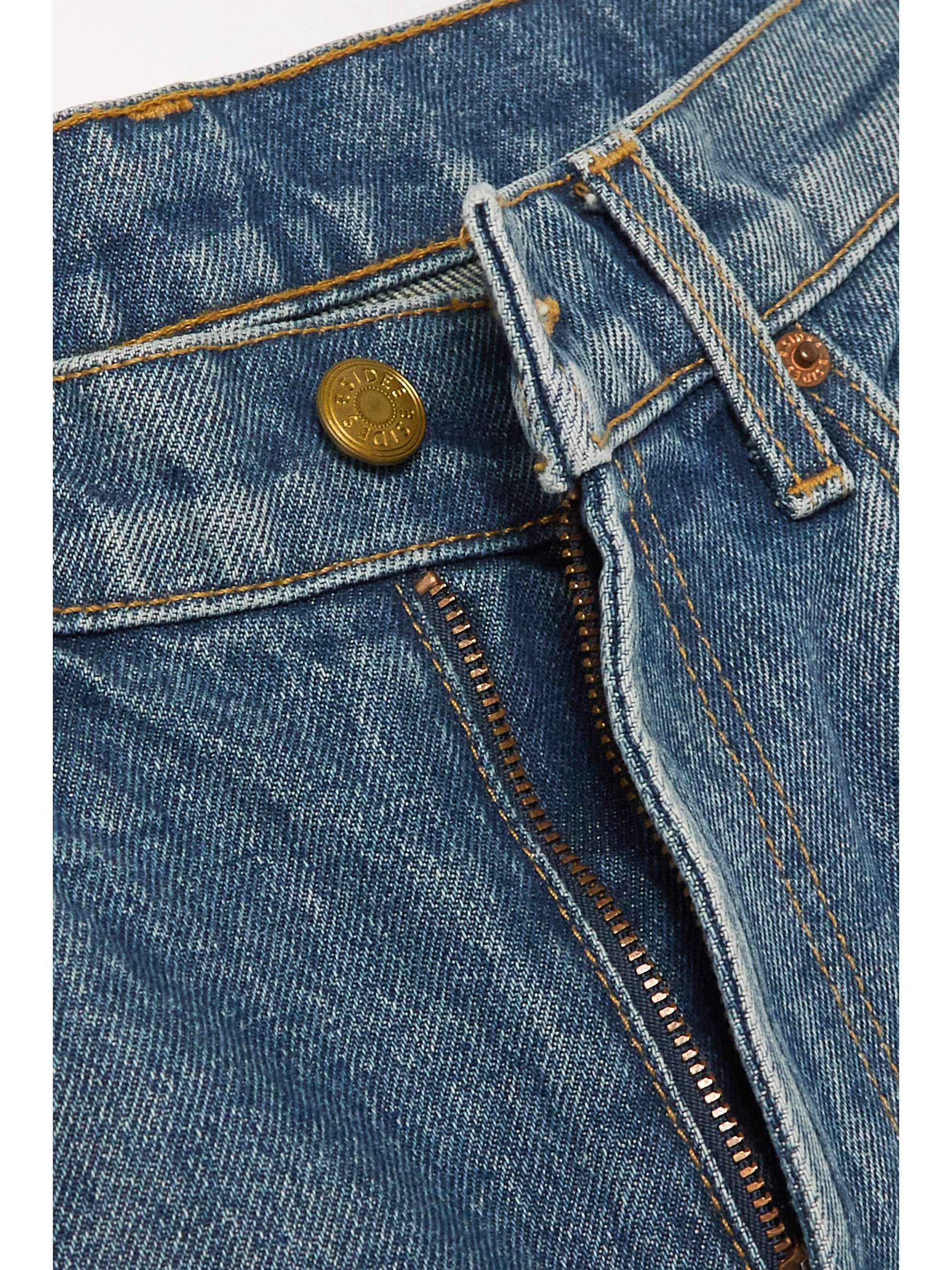 B SIDES Louis cropped high-rise straight-leg jeans