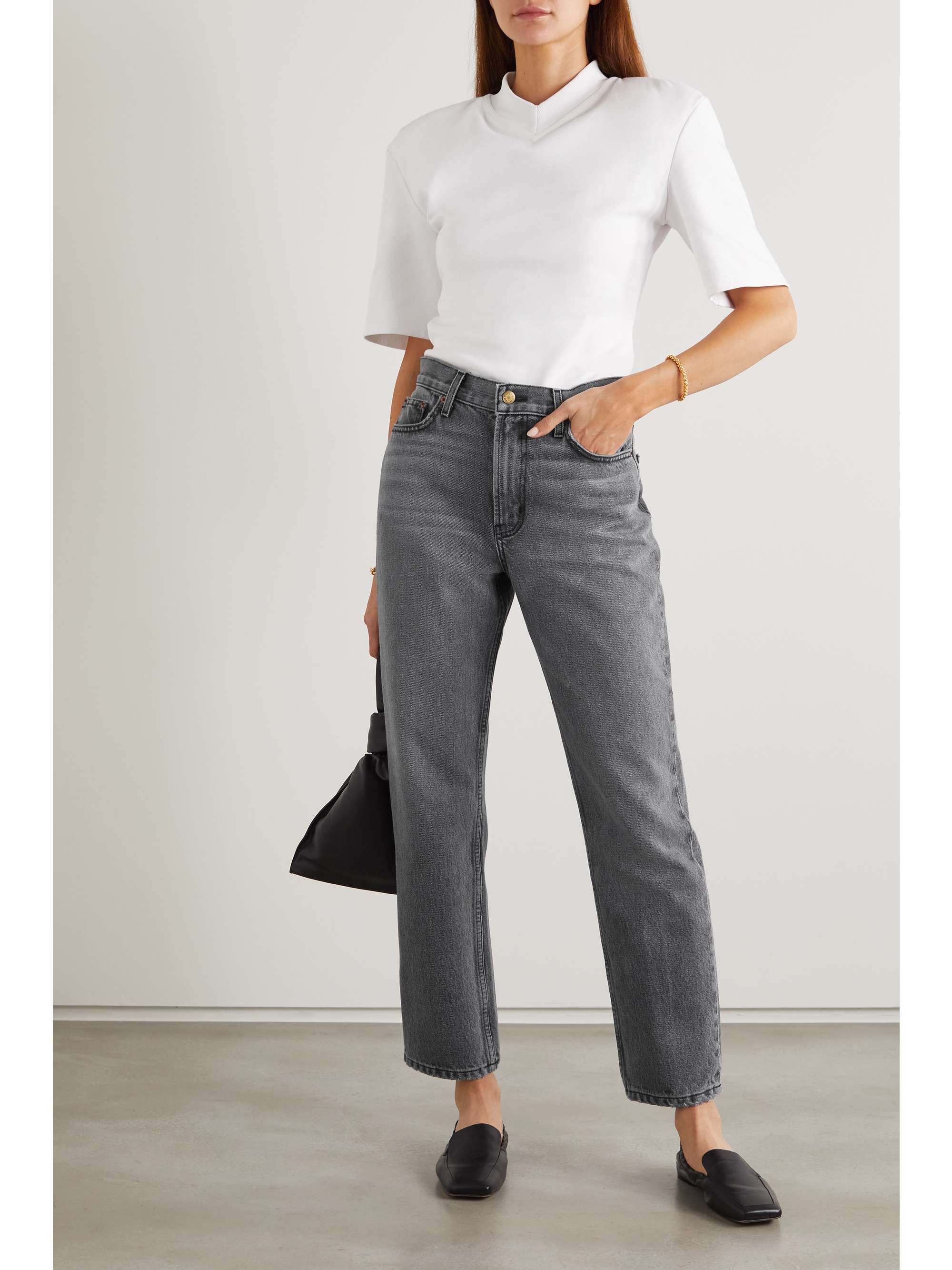 Gray Arts mid-rise straight-leg jeans 
