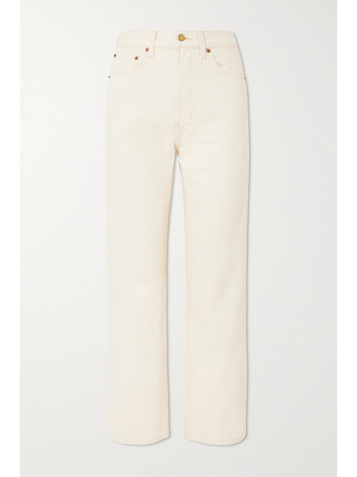 B SIDES PLEIN HIGH-RISE STRAIGHT-LEG JEANS