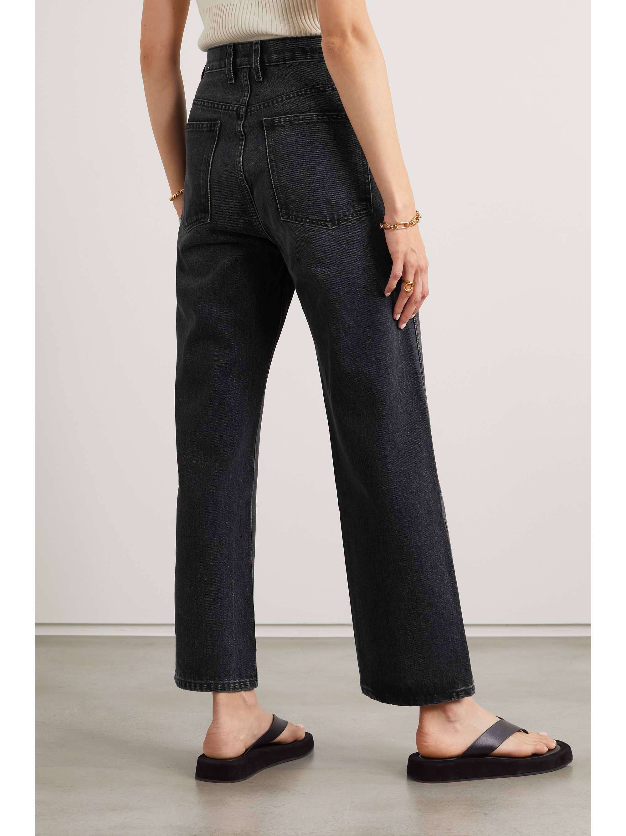 B SIDES Plein high-rise straight-leg jeans