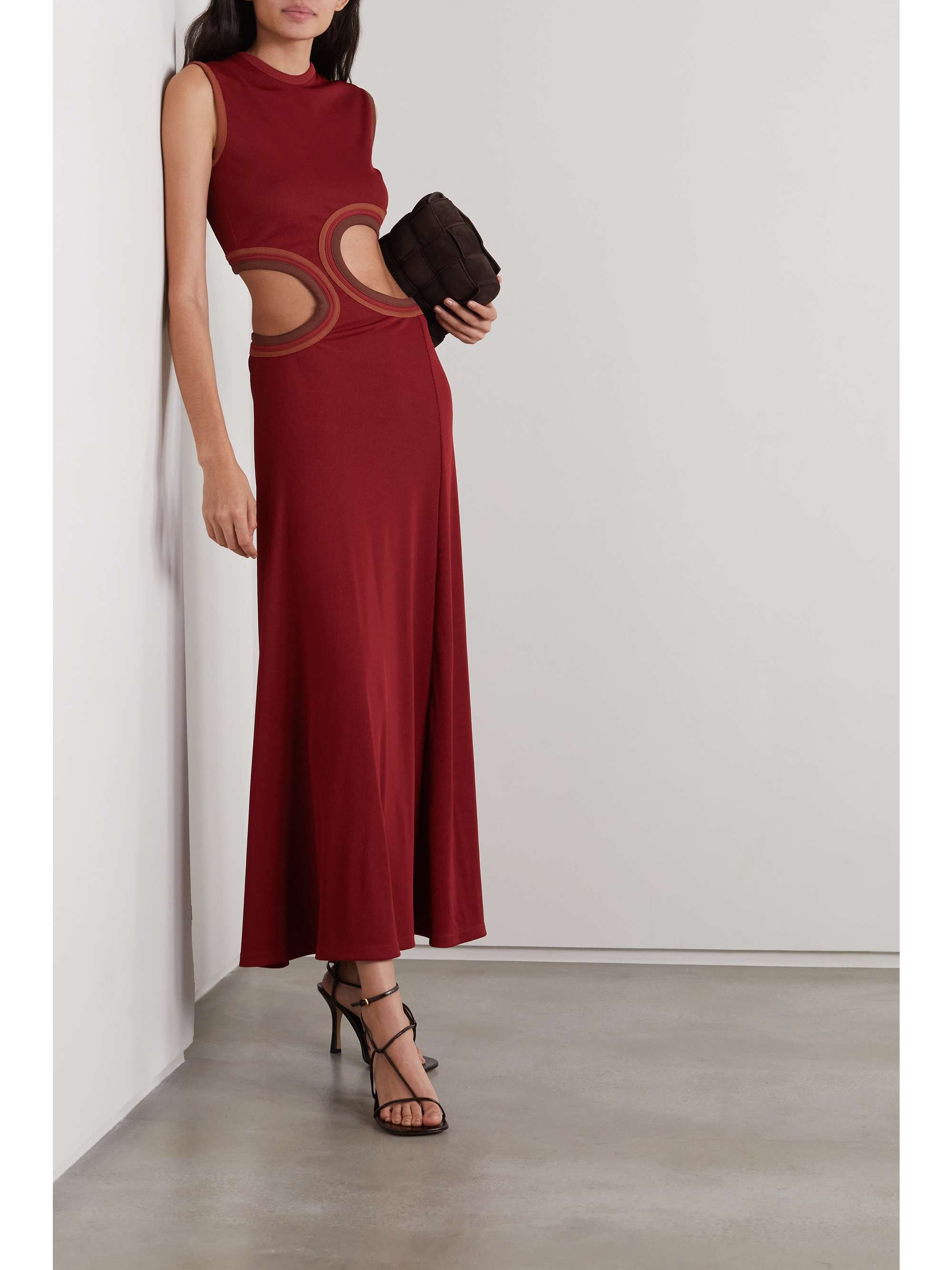CHRISTOPHER ESBER Cutout stretch-jersey maxi dress