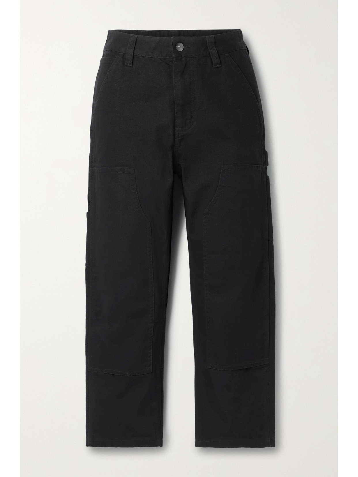 WARDROBE. NYC - + Carhartt Wip Cropped Paneled Organic Cotton-canvas Tapered Pants - Black