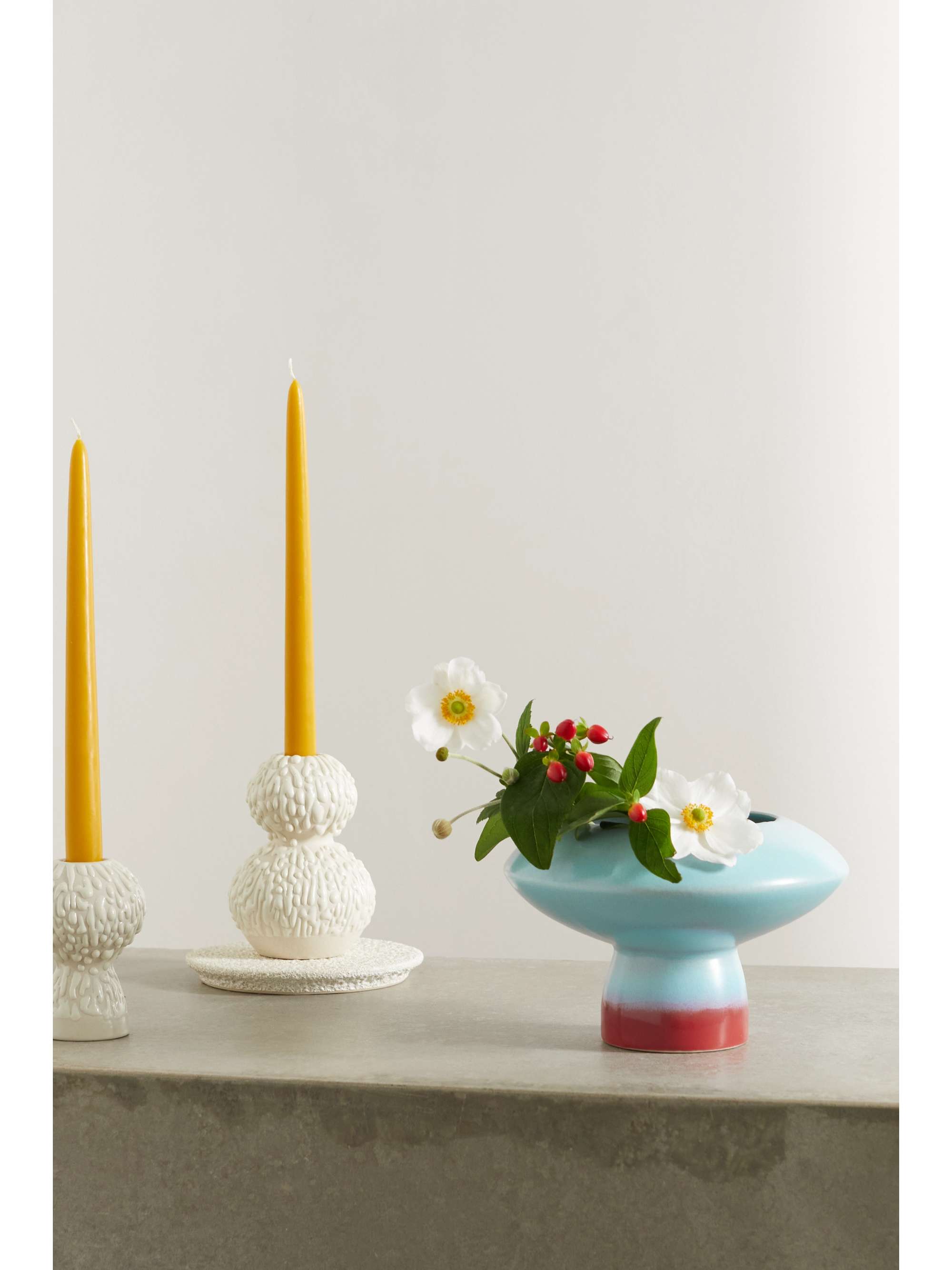 MARLOE MARLOE + NET SUSTAIN Lully ombré glazed ceramic vase
