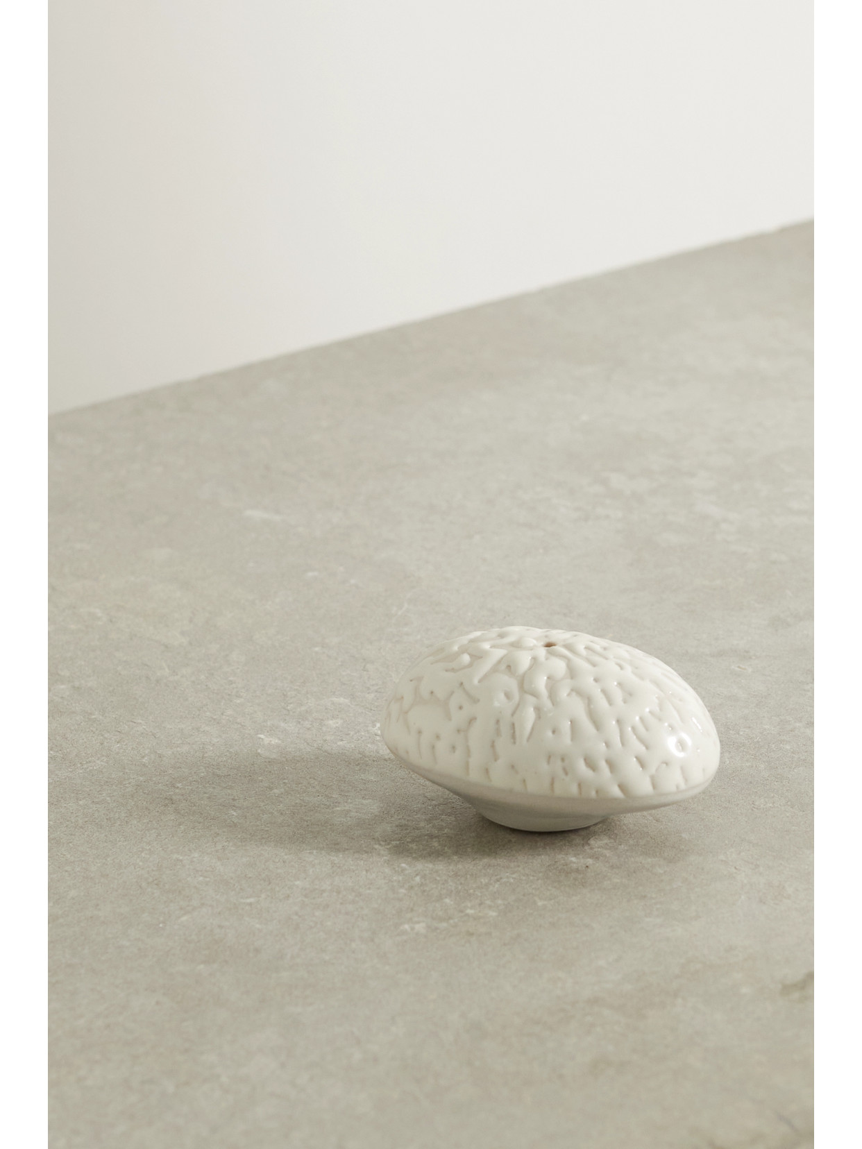 Marloe Marloe - + Net Sustain Glazed Ceramic Incense Holder - Off-white