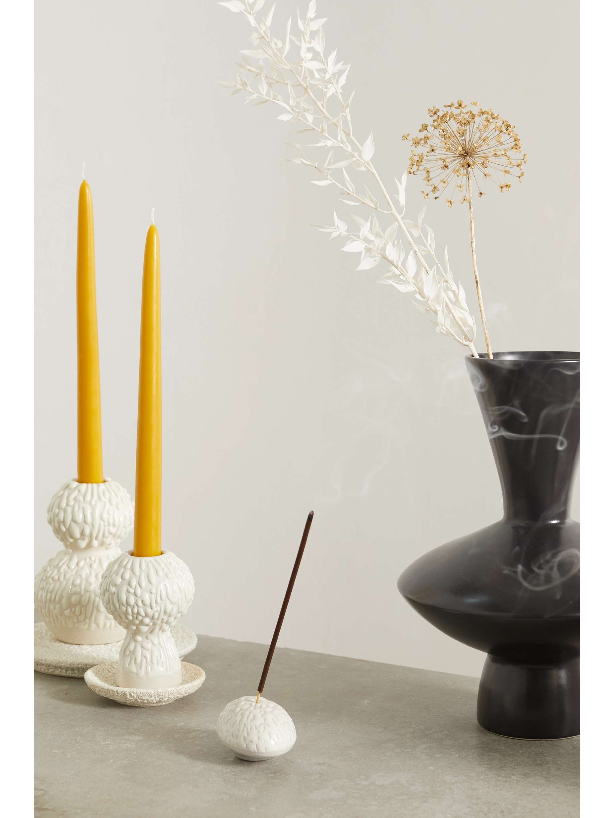MARLOE MARLOE + NET SUSTAIN glazed ceramic incense holder