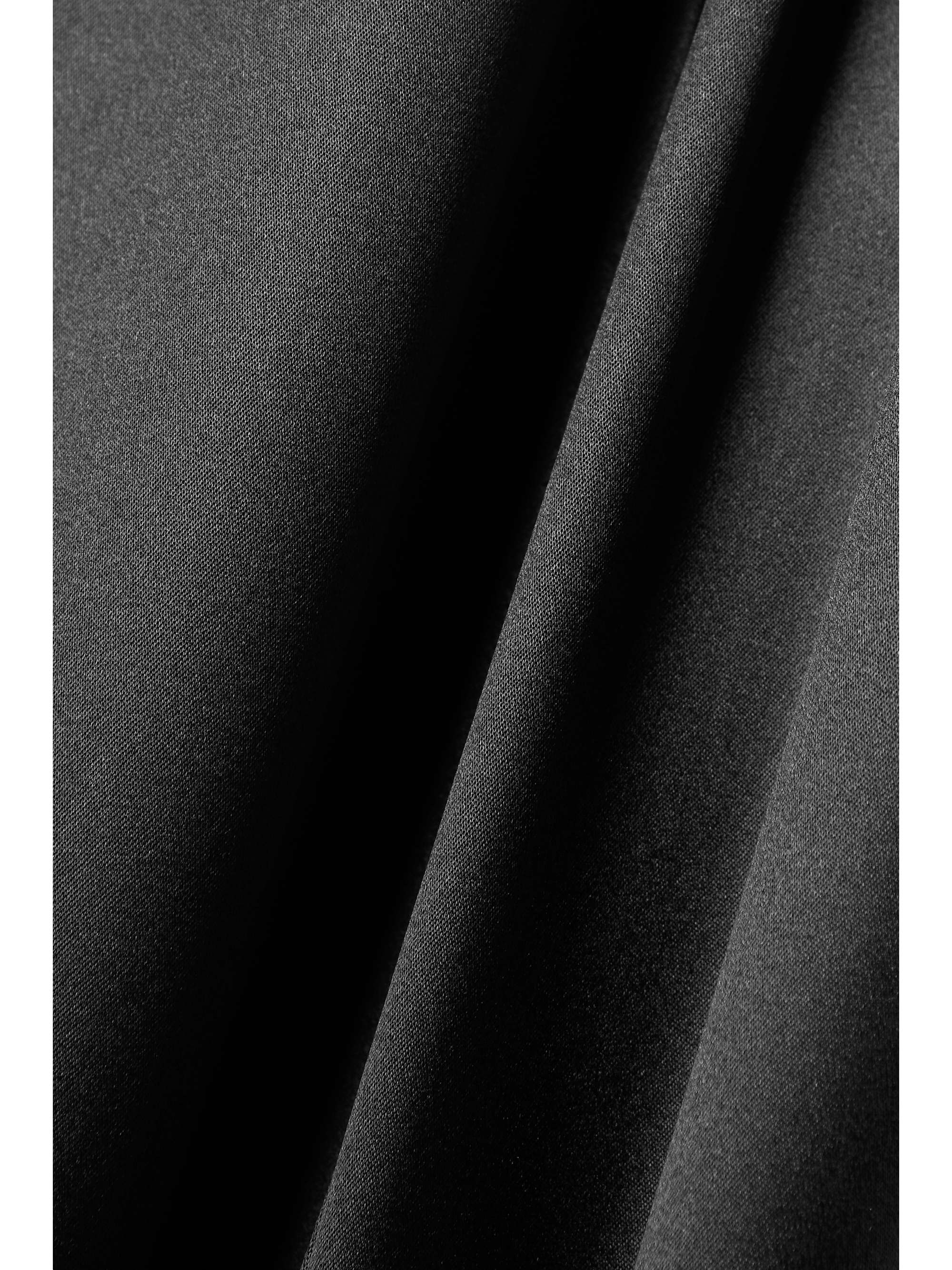 TOM FORD Velvet-trimmed stretch-silk satin pants