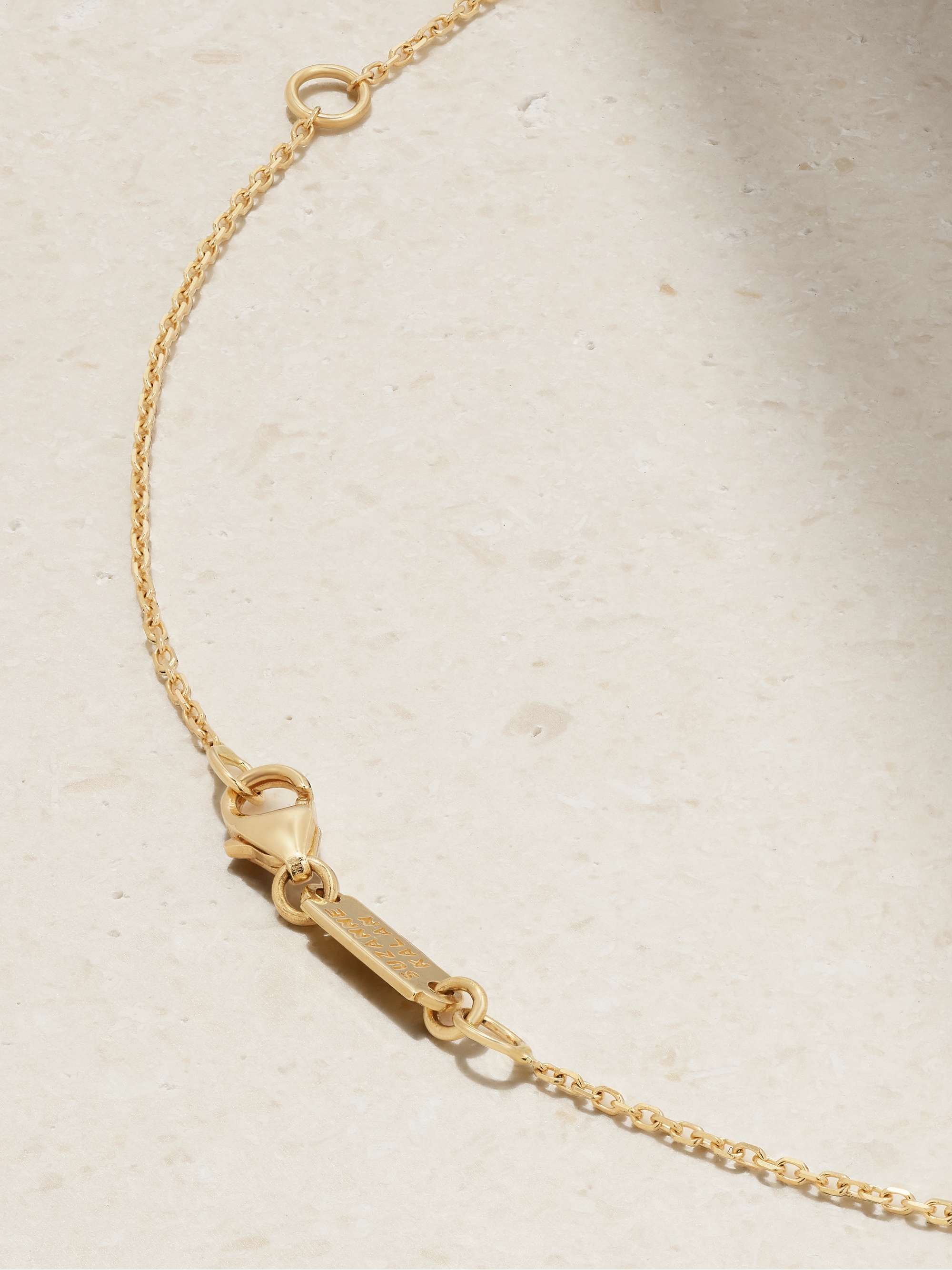SUZANNE KALAN 18-karat gold diamond necklace