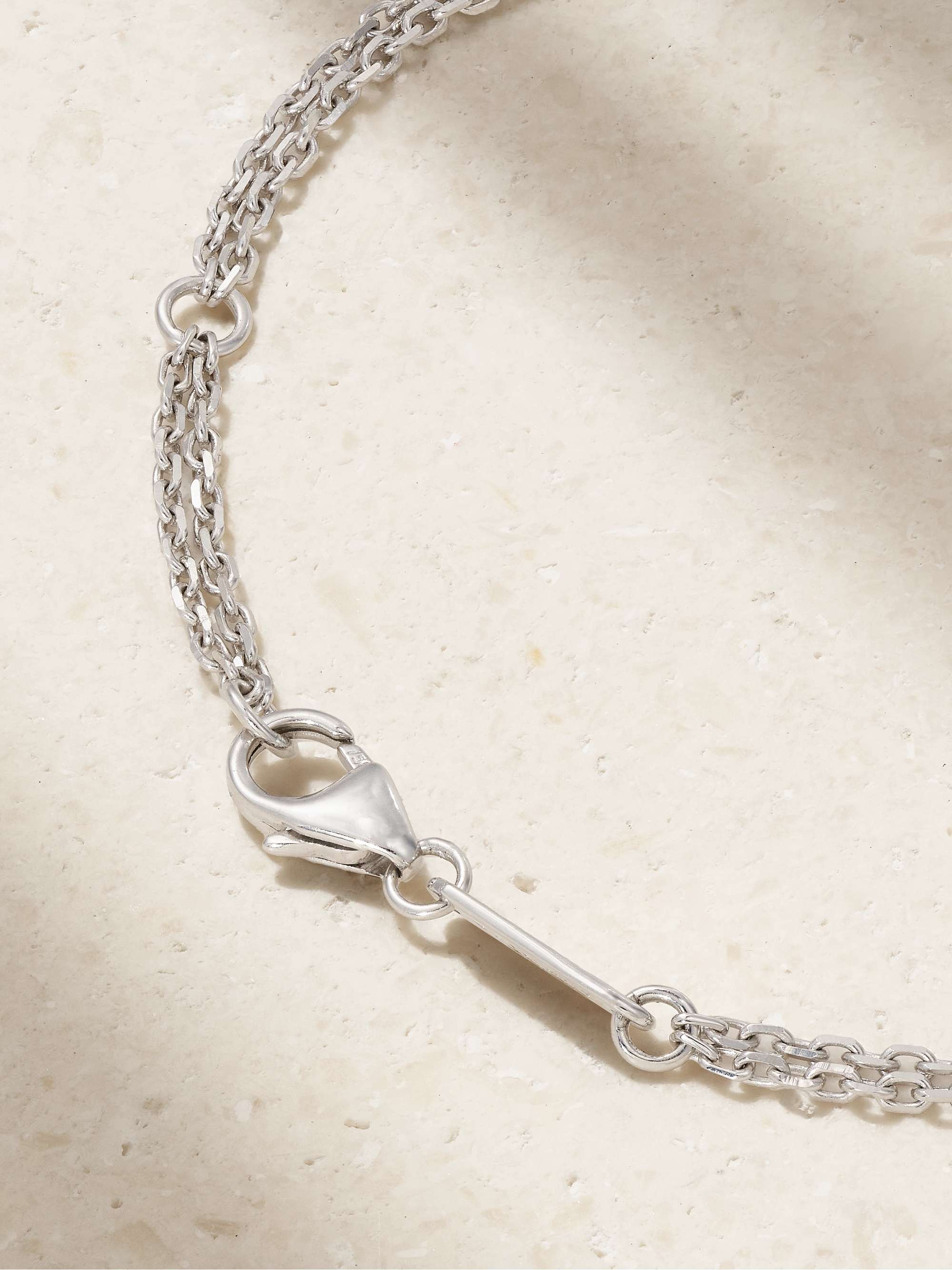 SUZANNE KALAN 18-karat white gold diamond bracelet