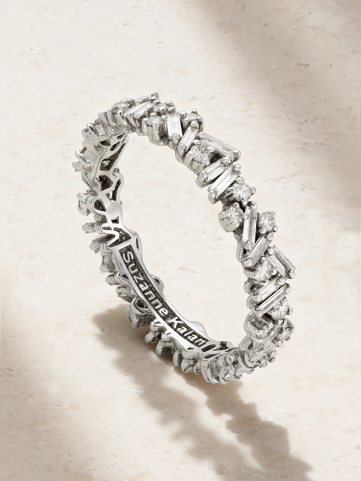 Suzanne Kalan - 18-karat White Gold Diamond Ring - 6